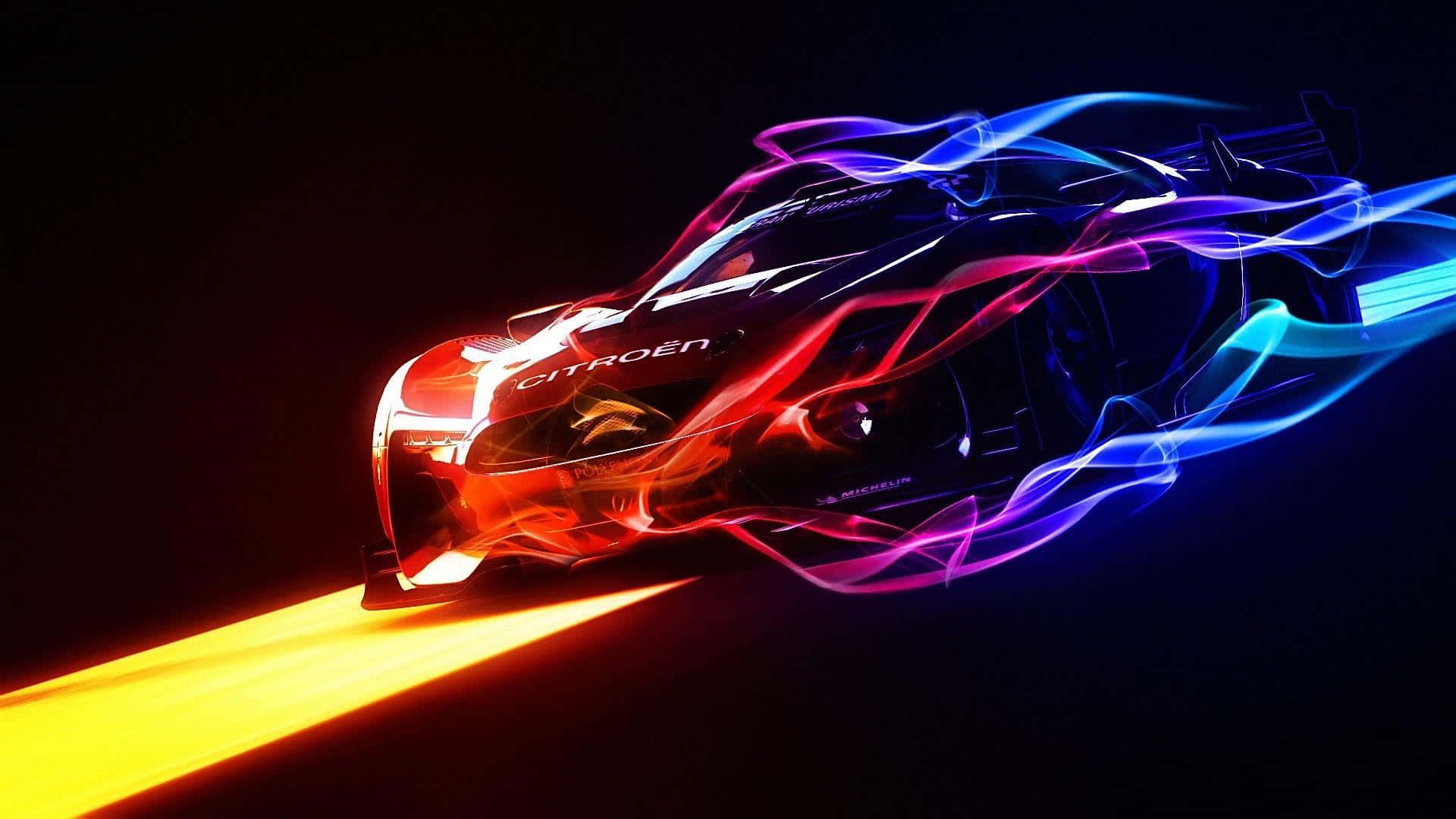 GT By Citroen крутий неоновий автомобіль Шпалери