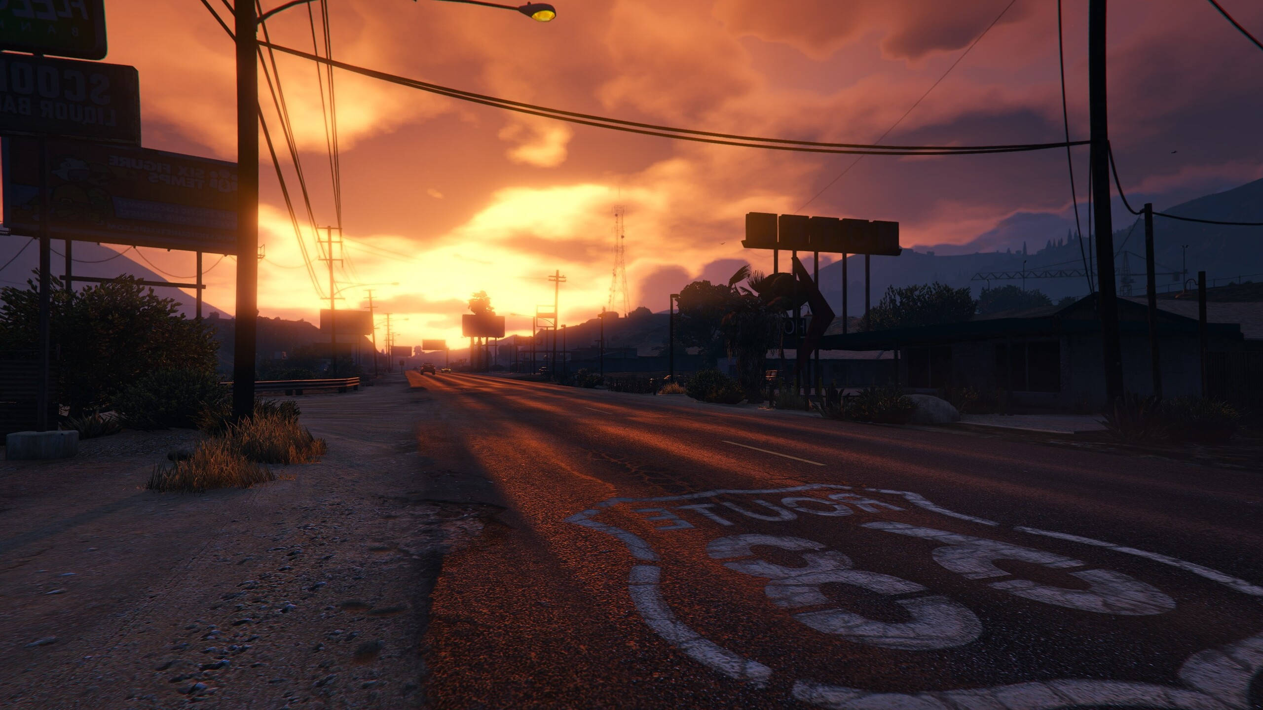 GTA 5 2560x1440 Траса 68 Шпалери