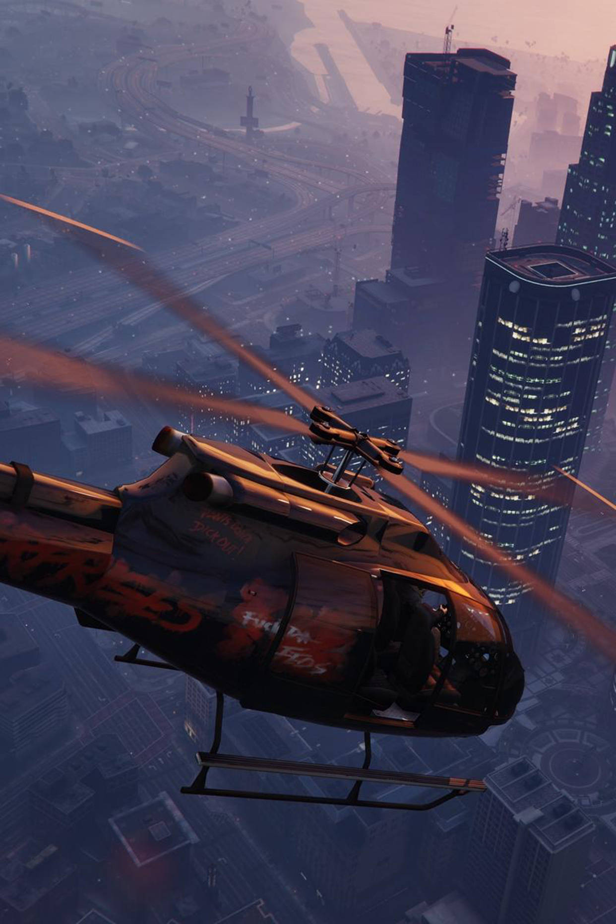 GTA iPhone Гелікоптер Buzzard Шпалери