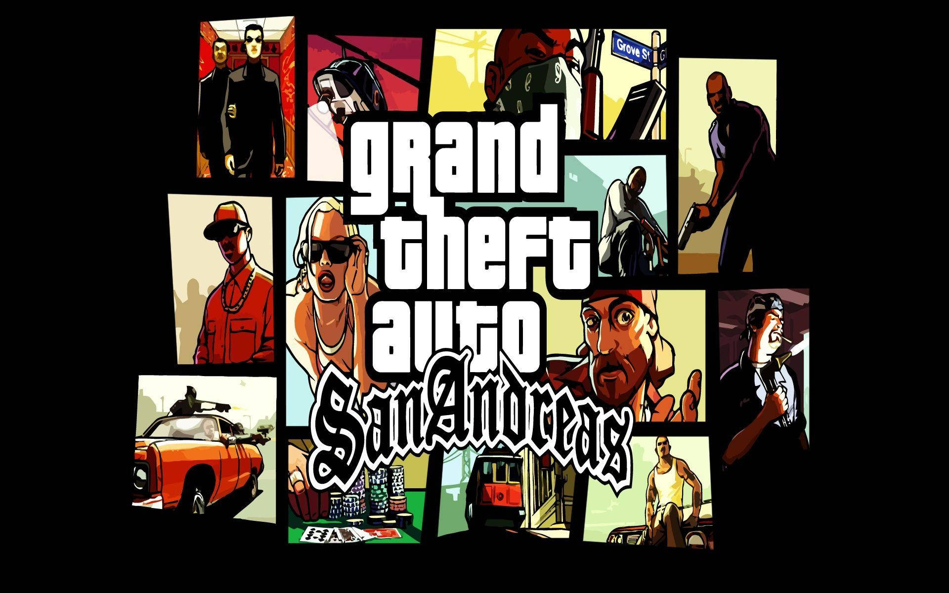 Колаж GTA SA 4K Шпалери
