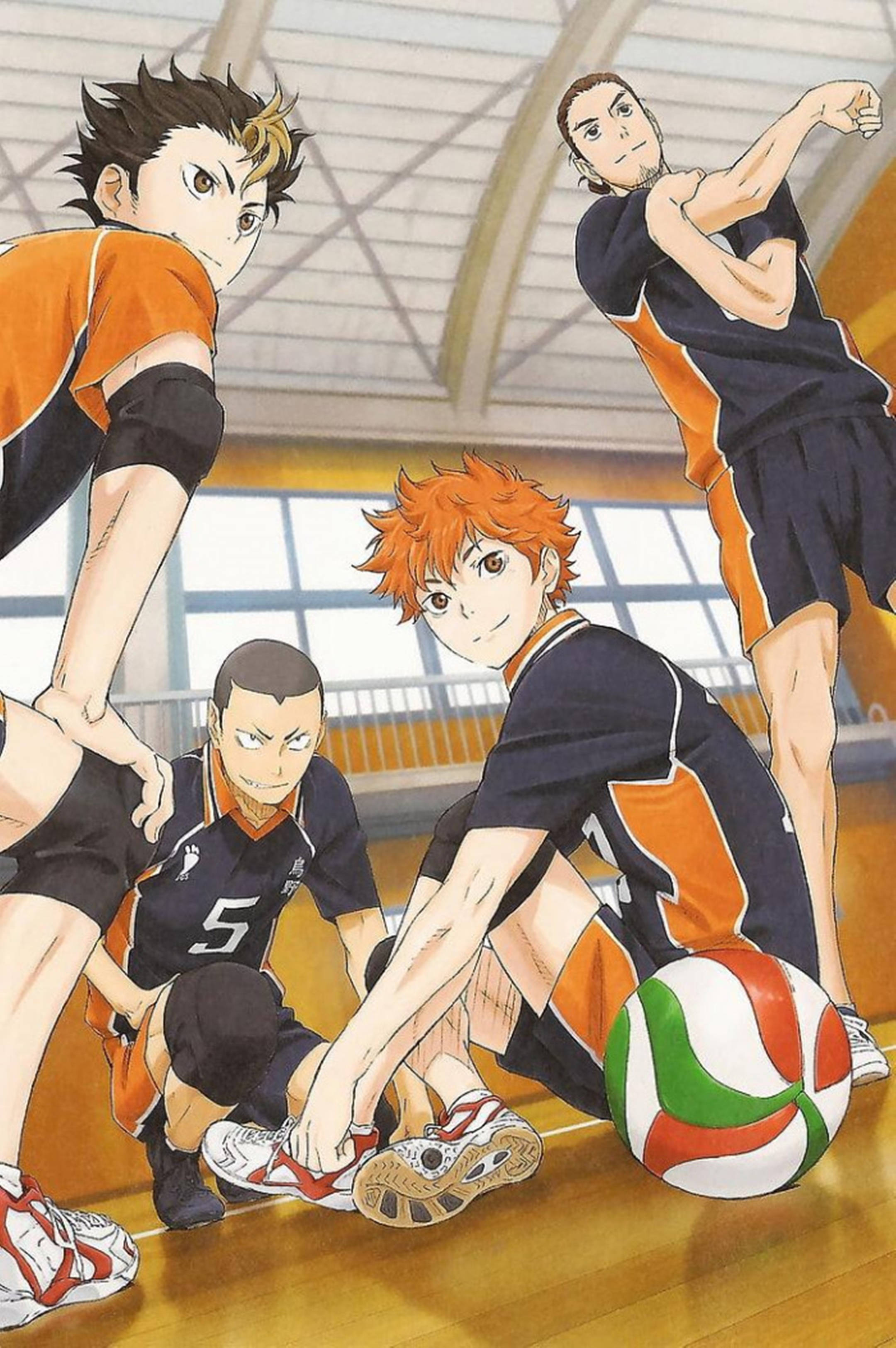 Haikyuu 4K Разминка Шпалери