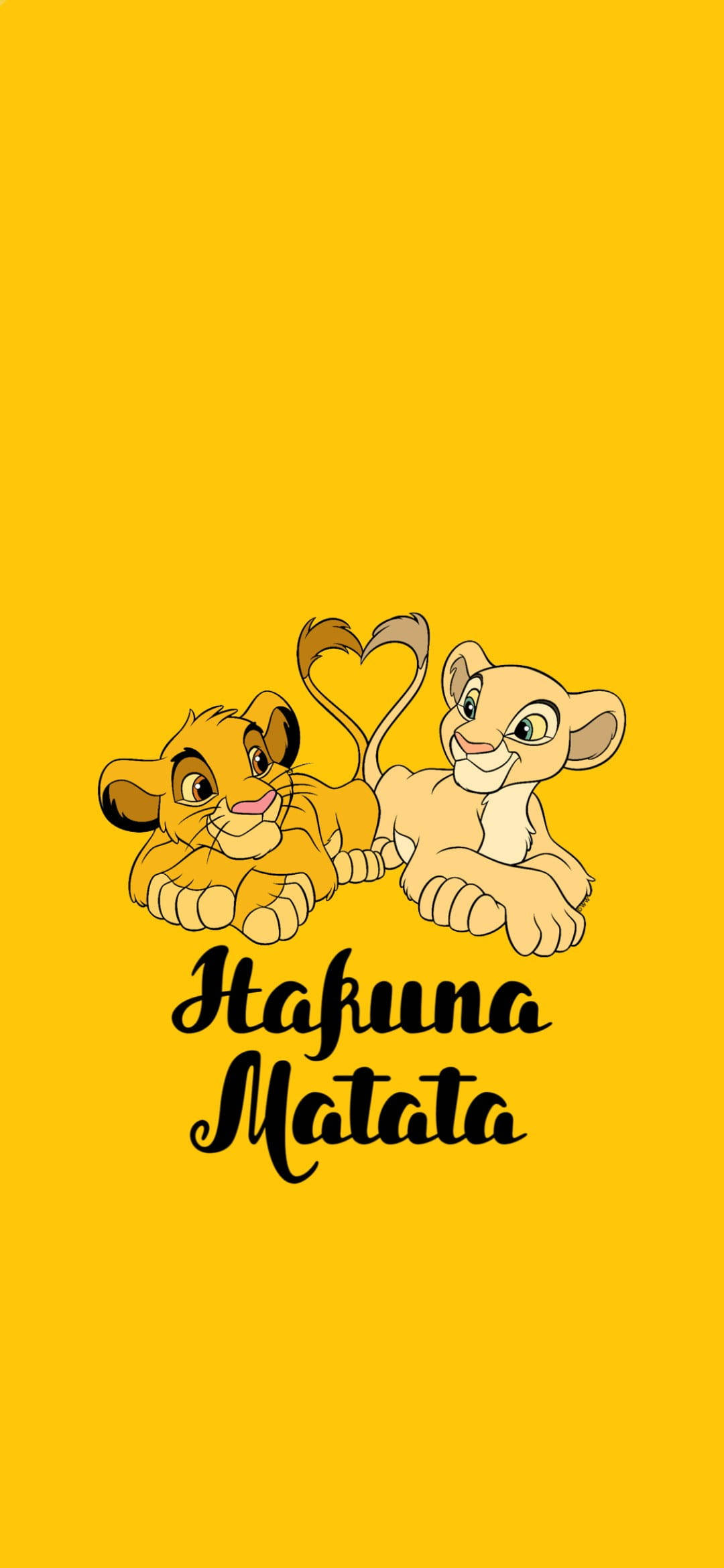 Hakuna Matata лев телефон Шпалери