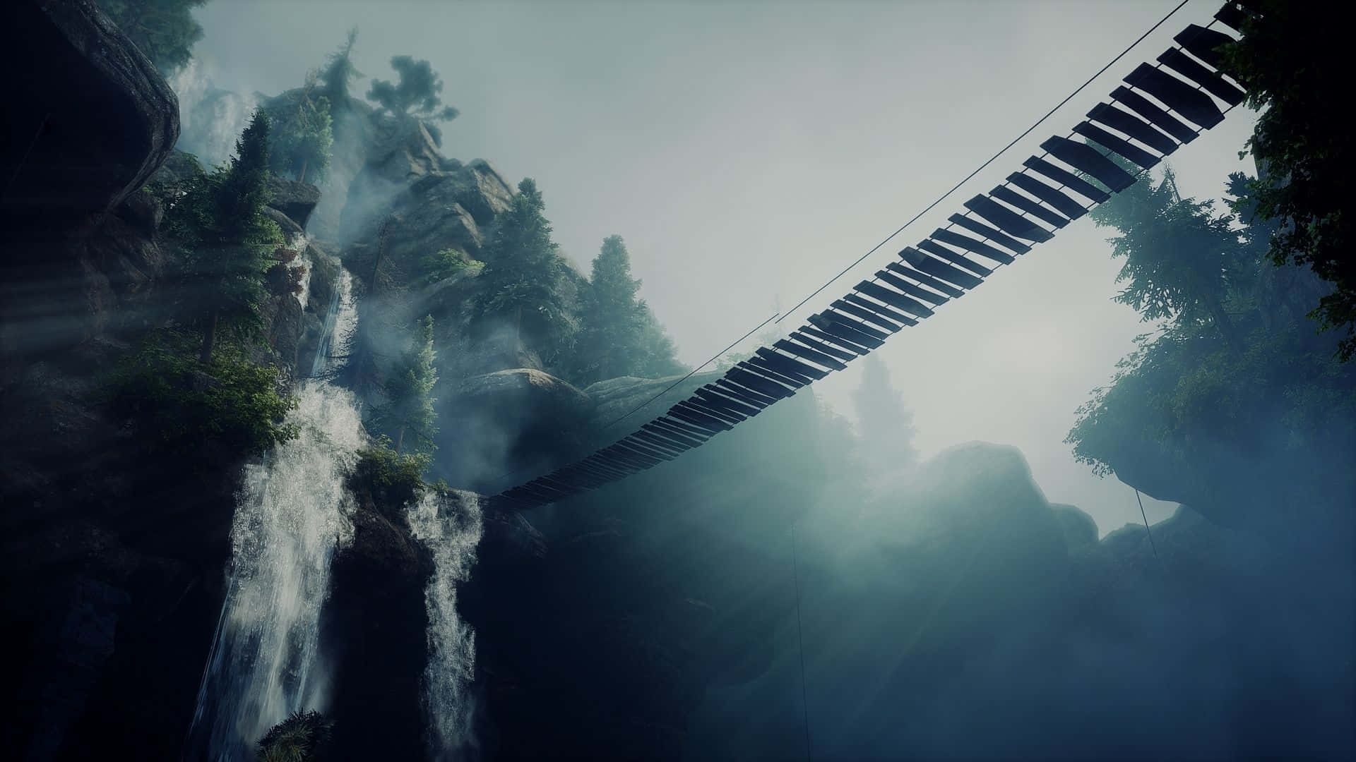 Висячий міст HD Dragon Age Inquisition фон Шпалери