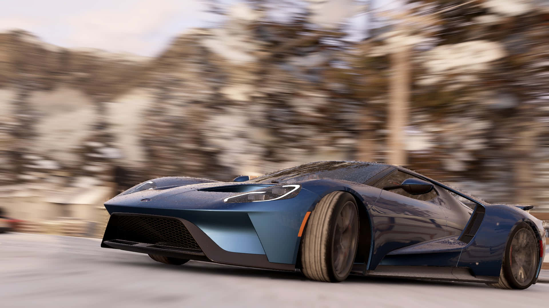 HD Project Cars Синій Ford GT Фон Шпалери