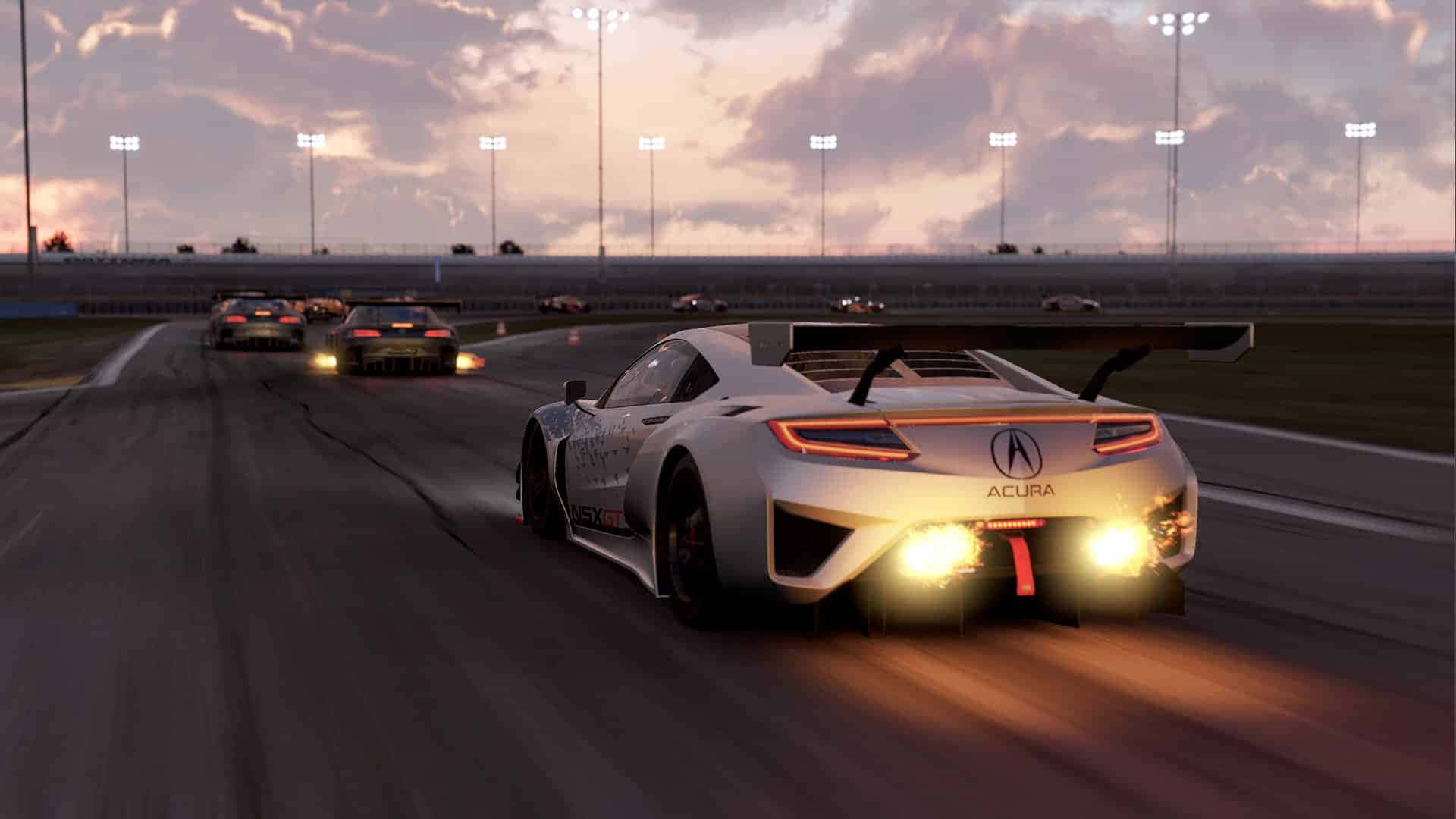 HD Project Cars білий спортивний автомобіль на дорозі фон Шпалери