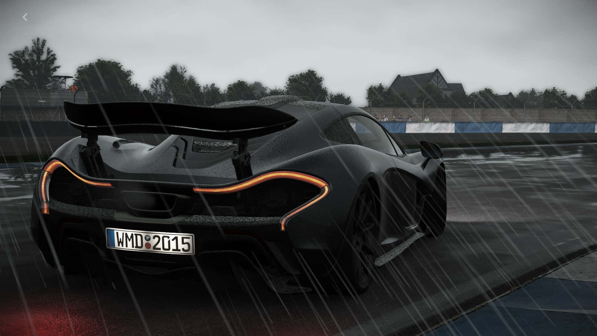 HD Project Cars: МакЛарен P1 під дощем — фон Шпалери