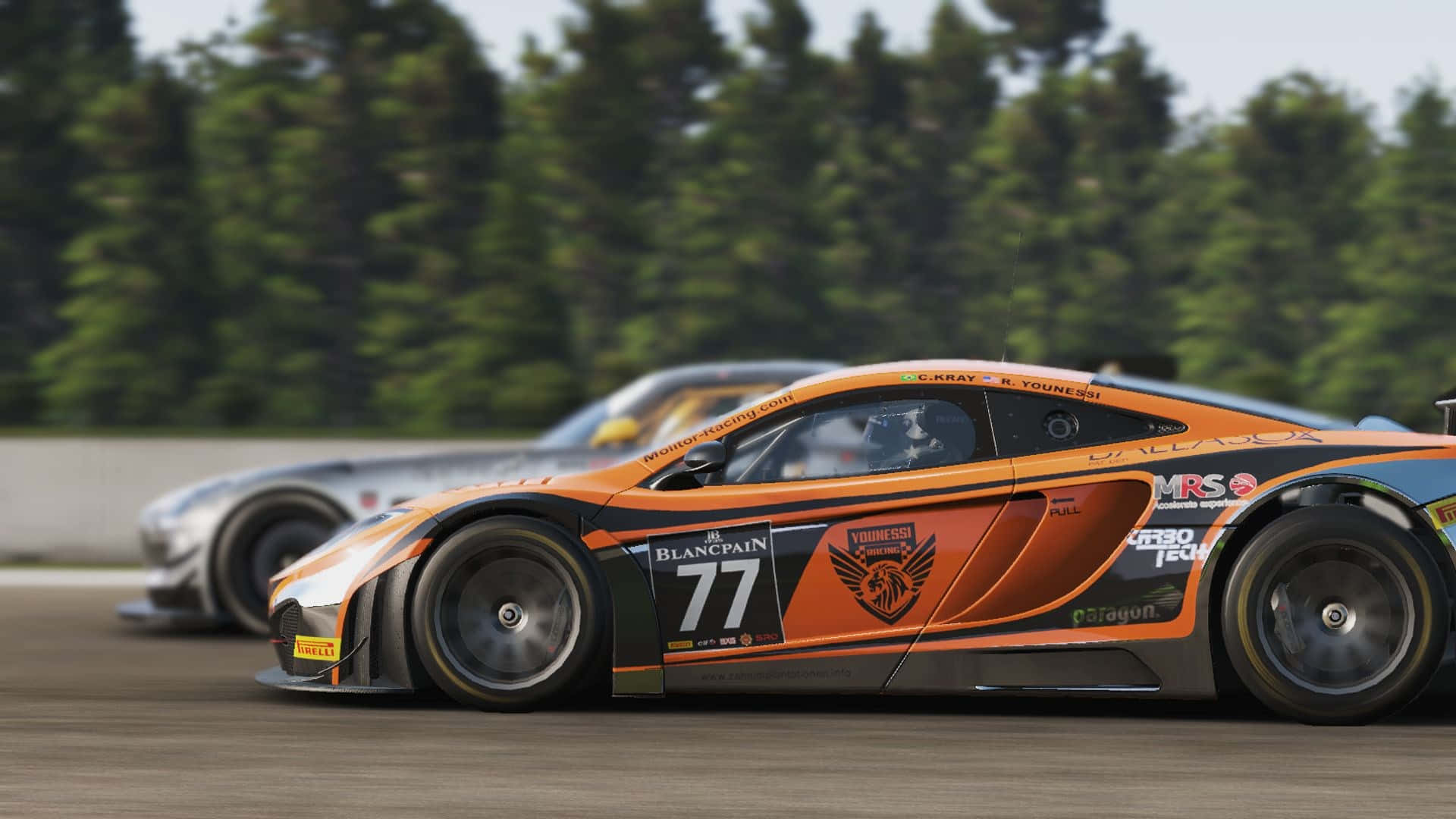 HD фон Project Cars: помаранчевий McLaren 12C Шпалери
