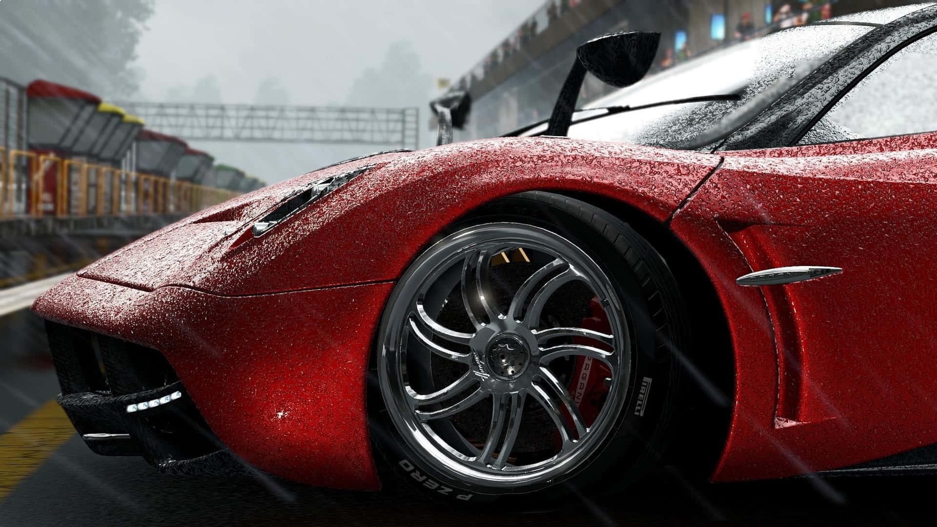 HD фон червоної машини Project Cars Forza Шпалери