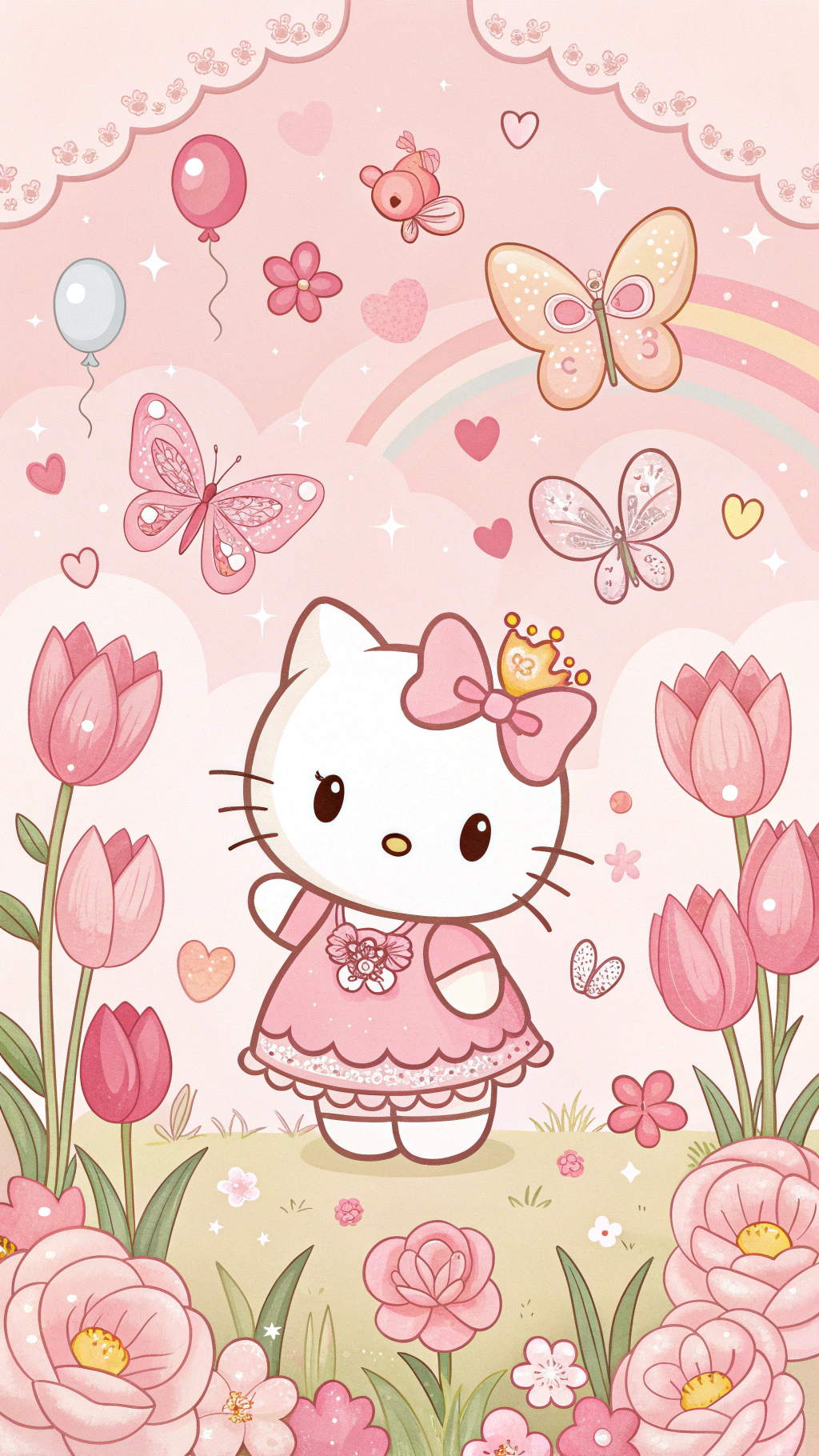 Секрети Чарівного Саду Hello Kitty розкрито Шпалери