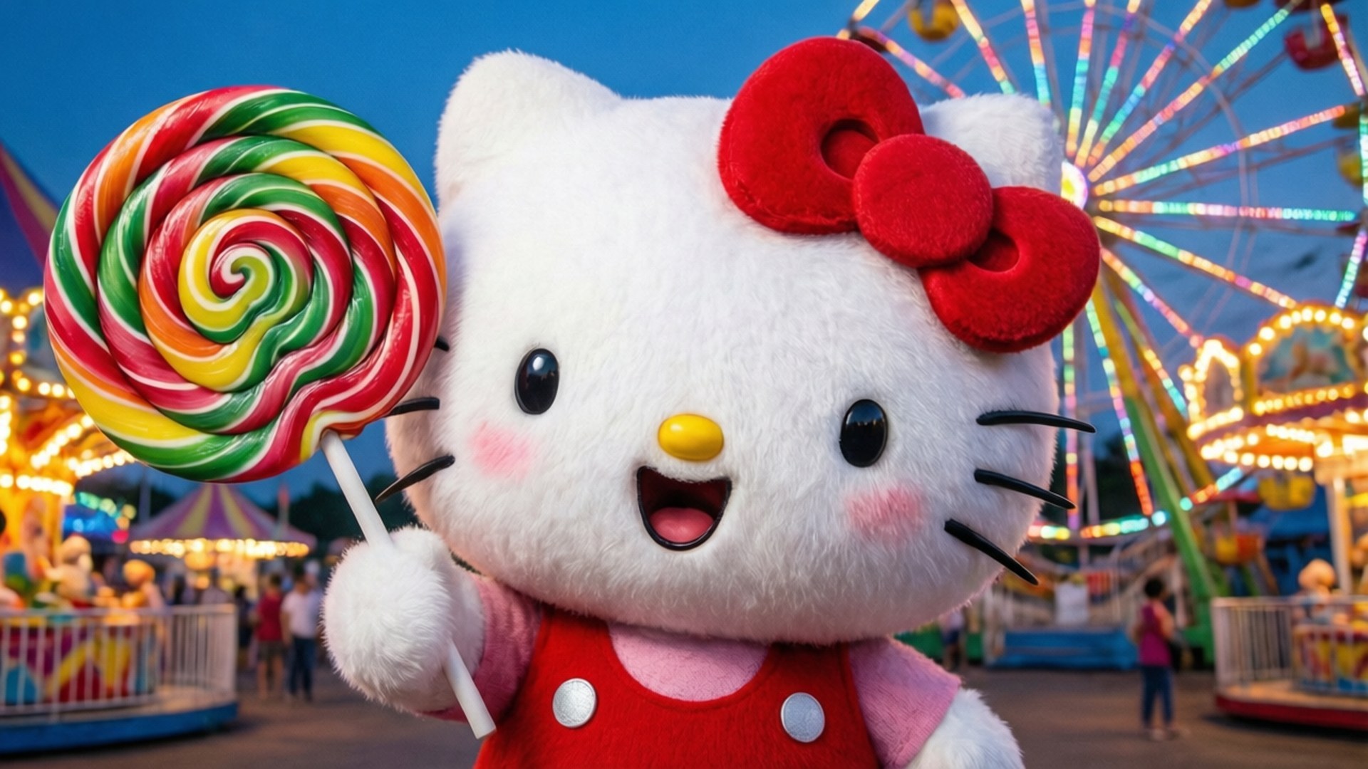 Карнавальна Hello Kitty Шпалери
