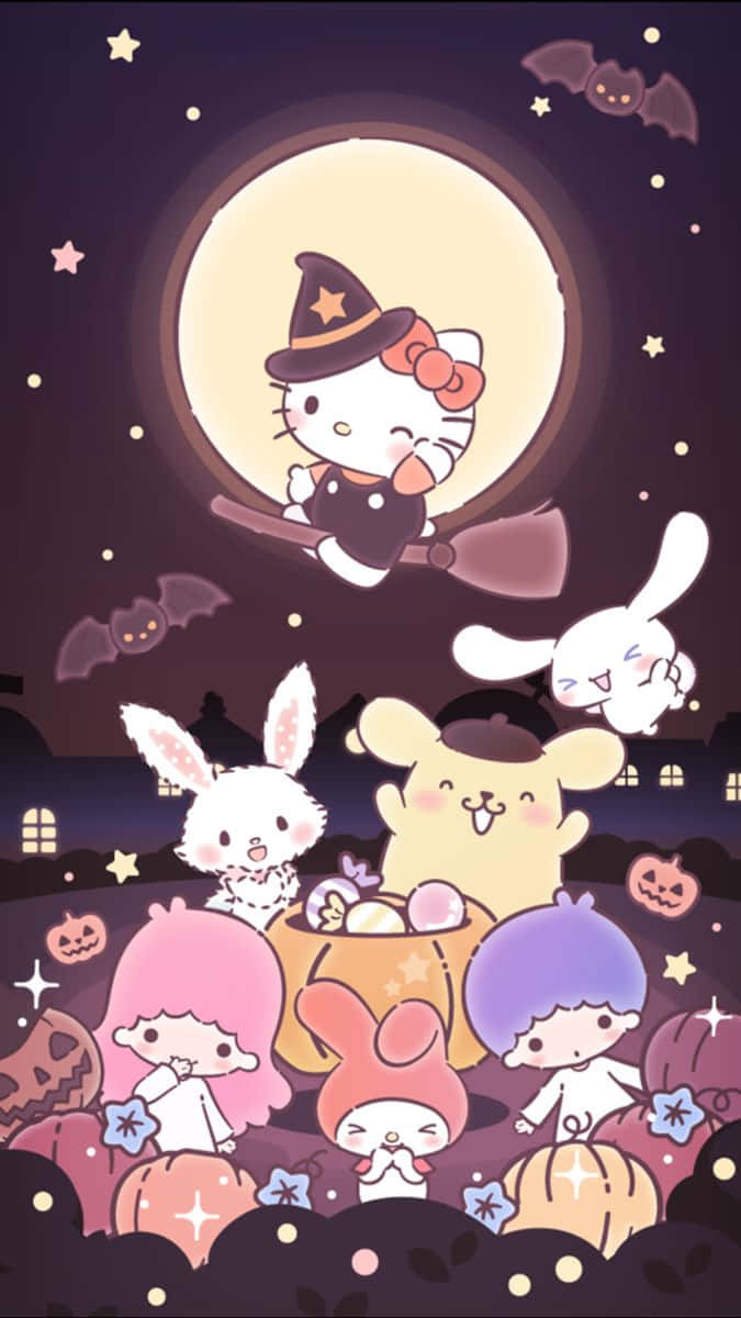 Hello Kitty Відьма Хелловін Санріо Пфп Шпалери
