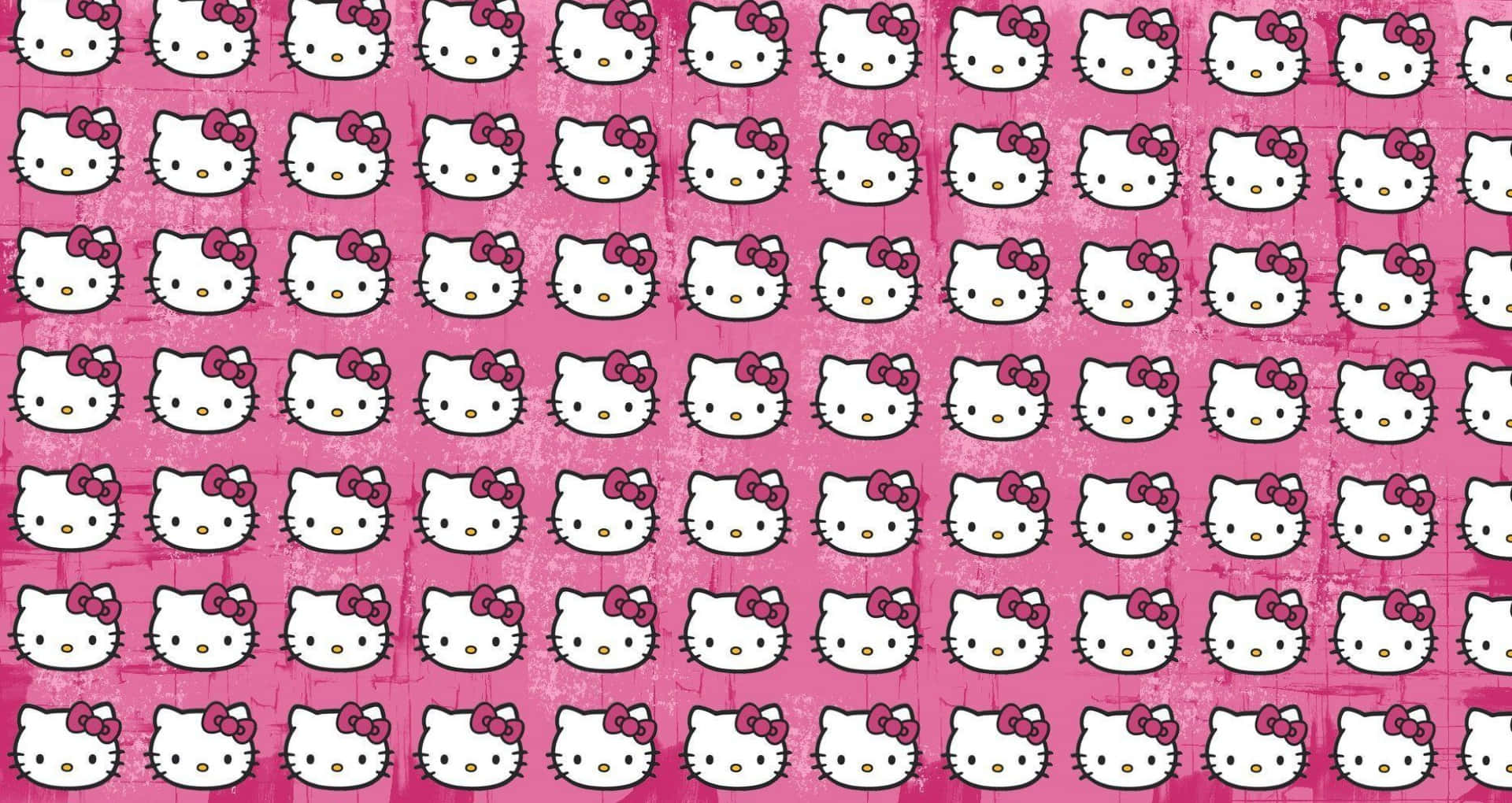 Рожевий колаж Hello Kitty на ноутбук Шпалери