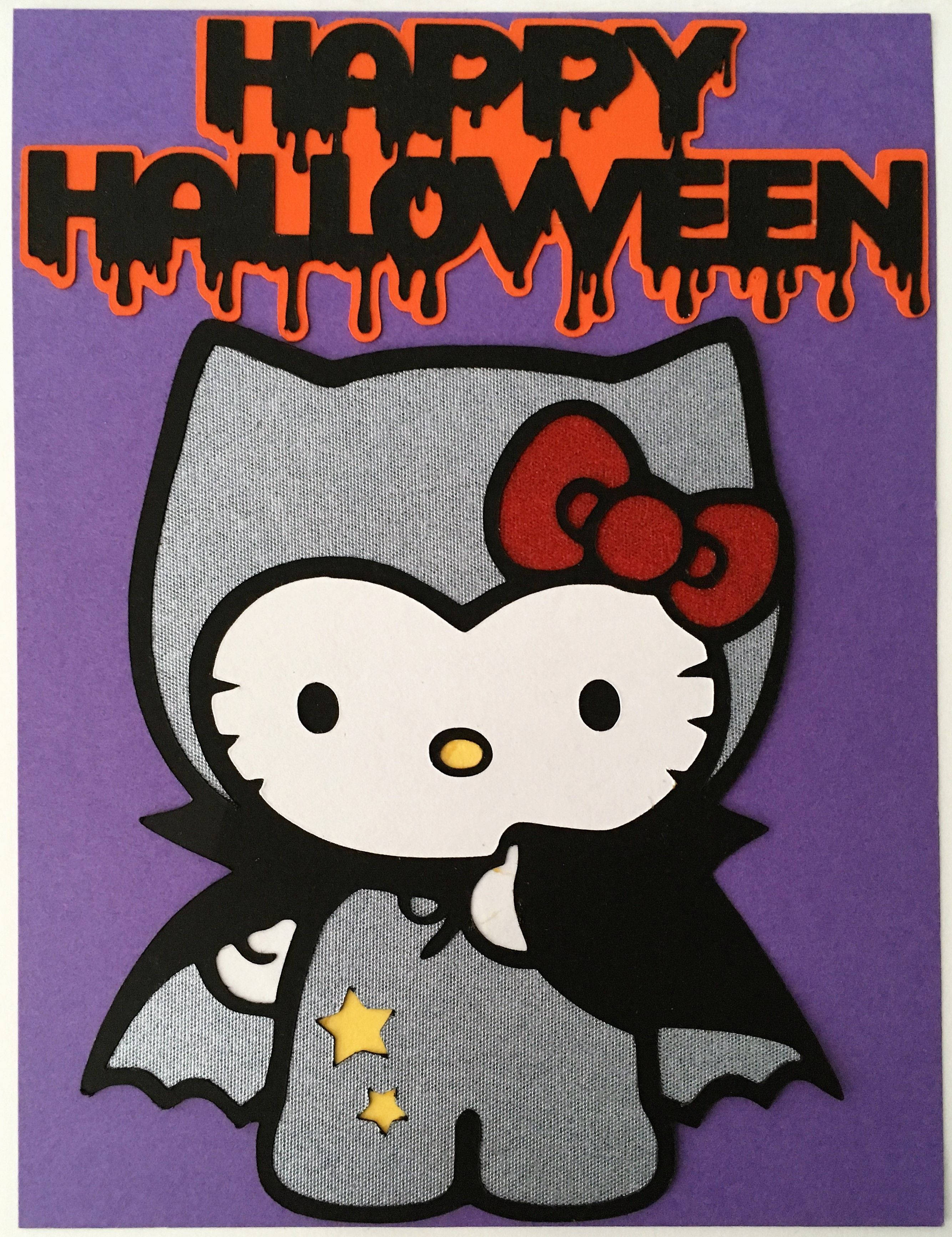 Сірий кажан Hello Kitty на Хелловін Шпалери