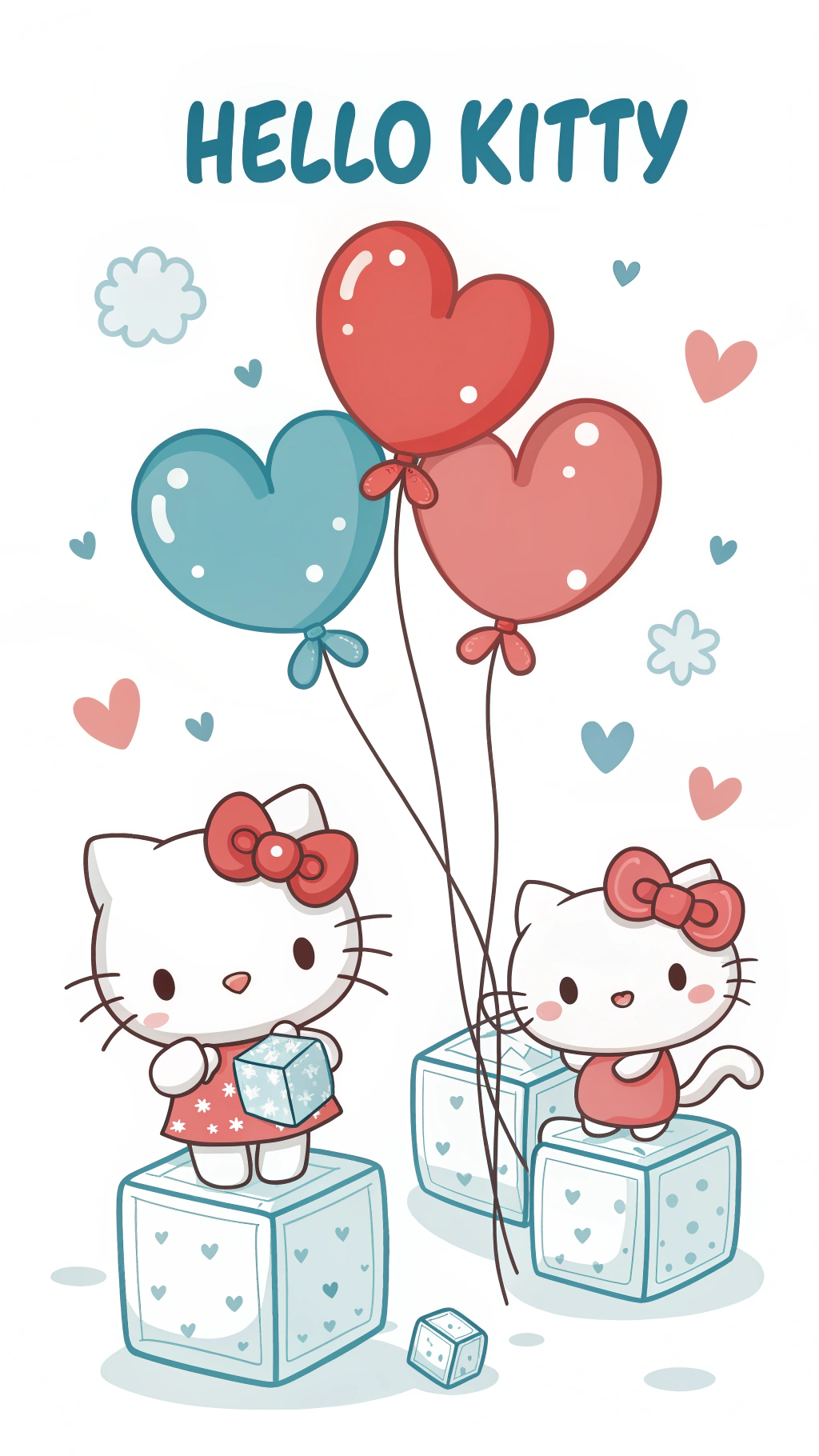 Сюрприз Hello Kitty на День Святого Валентина Шпалери