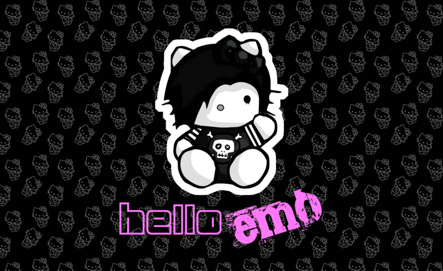 Hello Kitty Мила Емо Шпалери