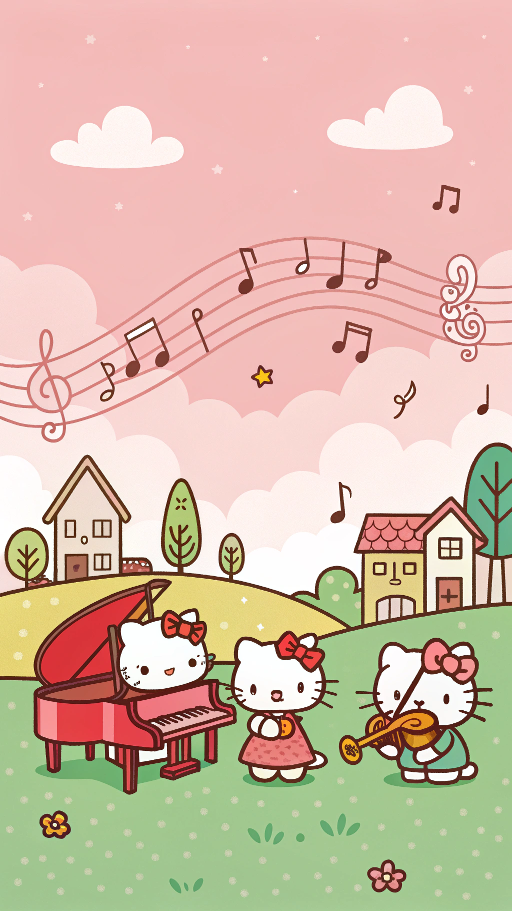Гурт Hello Kitty вкраде ваше серце Шпалери