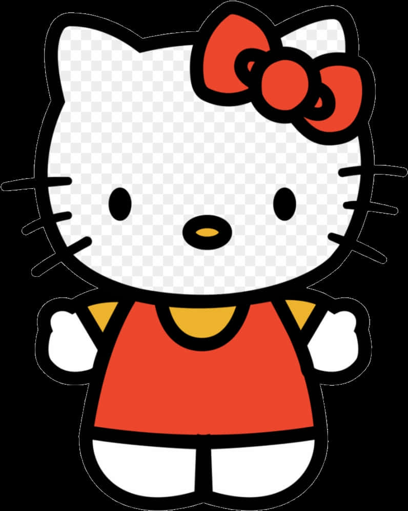 Hello Kitty у класичній позі Шпалери