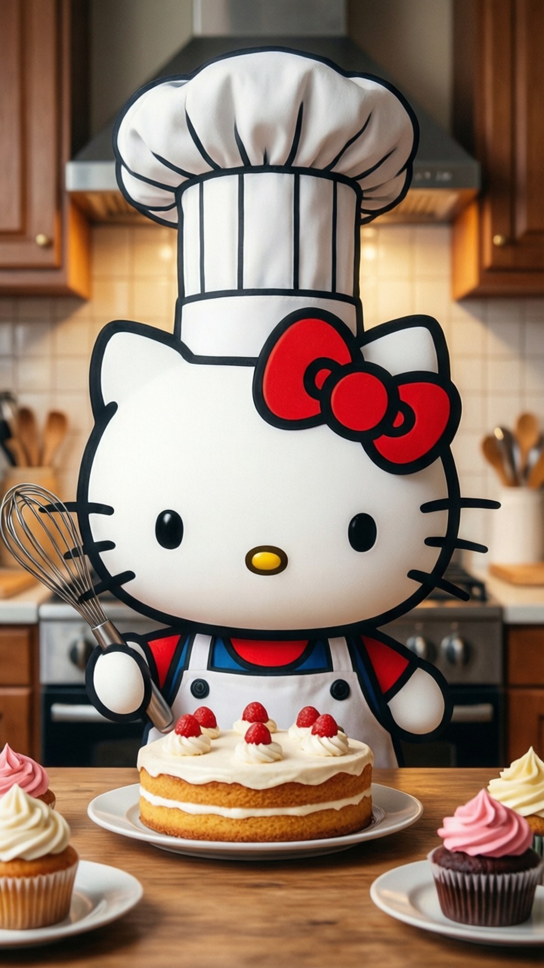 Шеф-повар Hello Kitty Шпалери