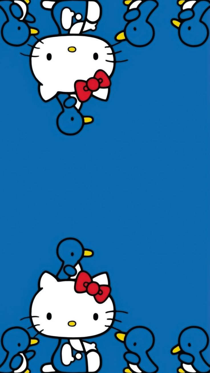 Качки та естетика Hello Kitty Шпалери