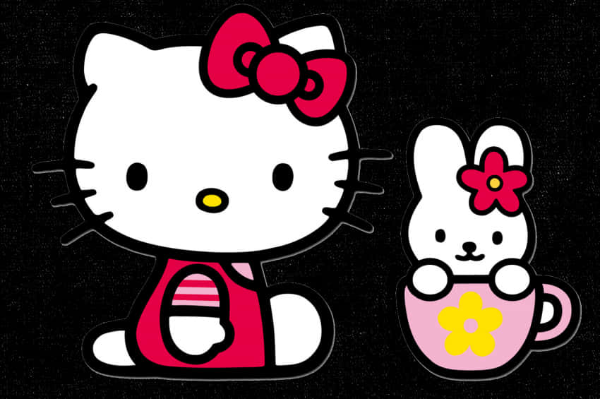 Hello Kitty та друг Шпалери
