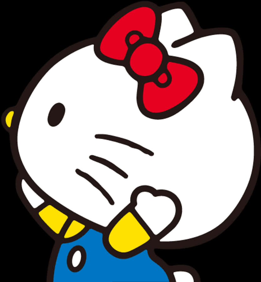 Hello Kitty в класичній позі Шпалери