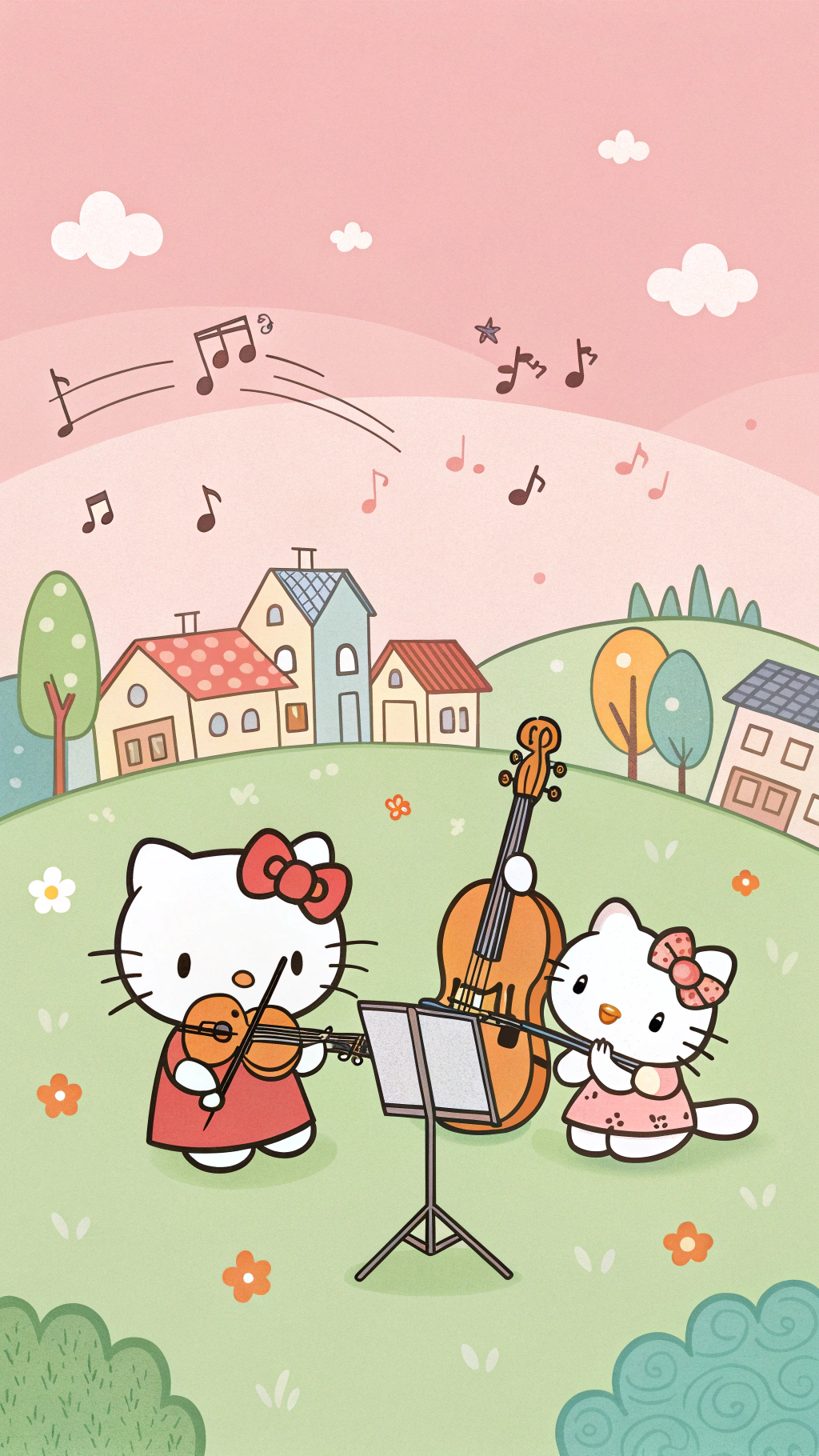 Музичний талант Hello Kitty вражає Шпалери