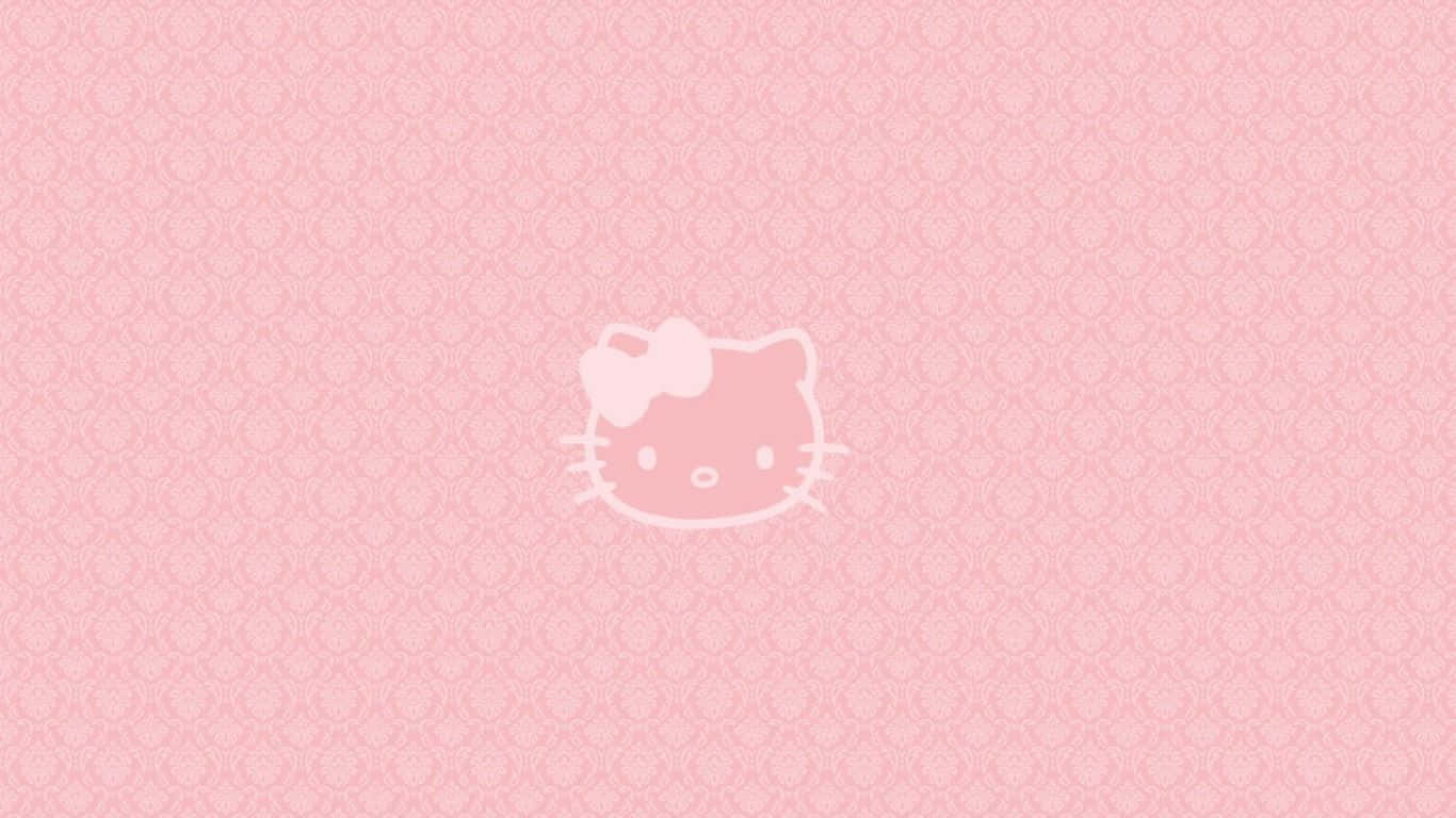 Hello Kitty Гранж рожевий естетичний ноутбук Шпалери