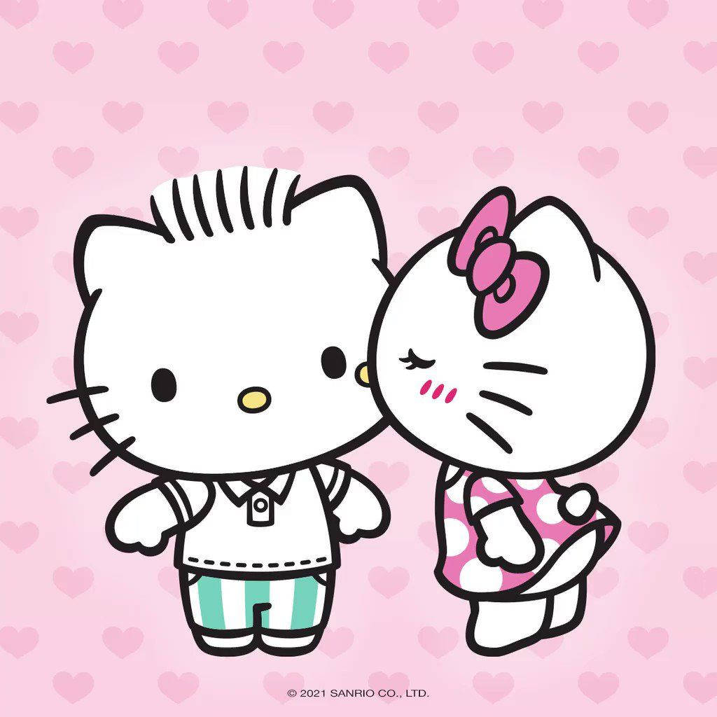 Дорогий Деніел та Hello Kitty PFP Шпалери