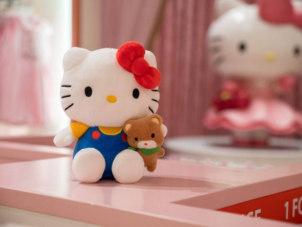 Мягкий мультяшный Hello Kitty PFP Шпалери