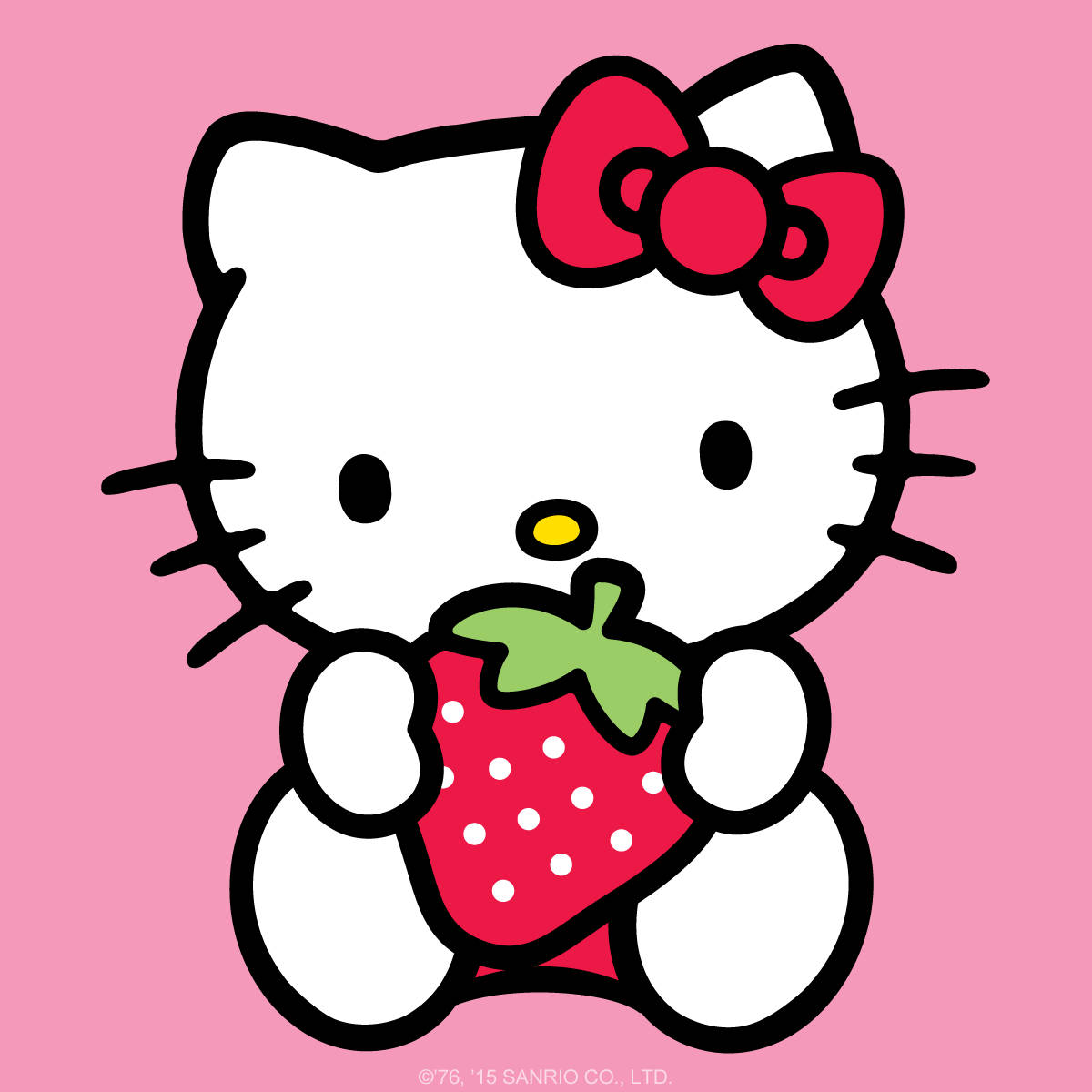 Hello Kitty PFP з полуницею Шпалери