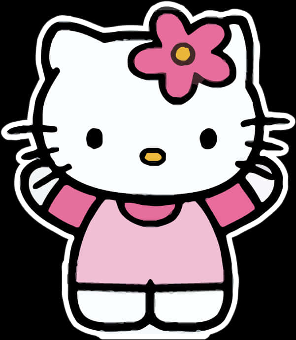 Hello Kitty у класичній позі Шпалери