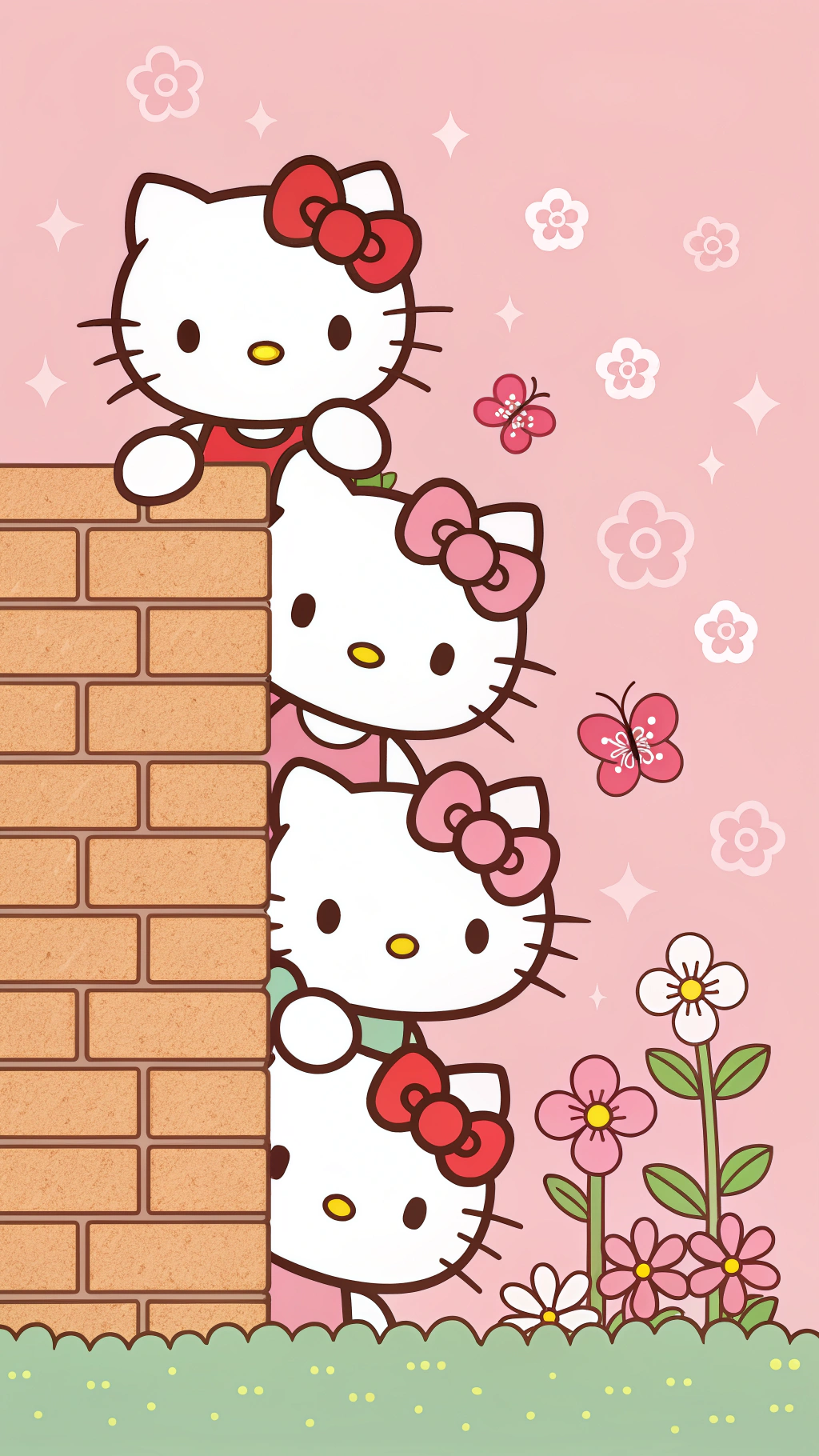 Hello Kitty за стеною ШОКИРУЮЩЕ ОБНАРУЖЕНЫ Шпалери