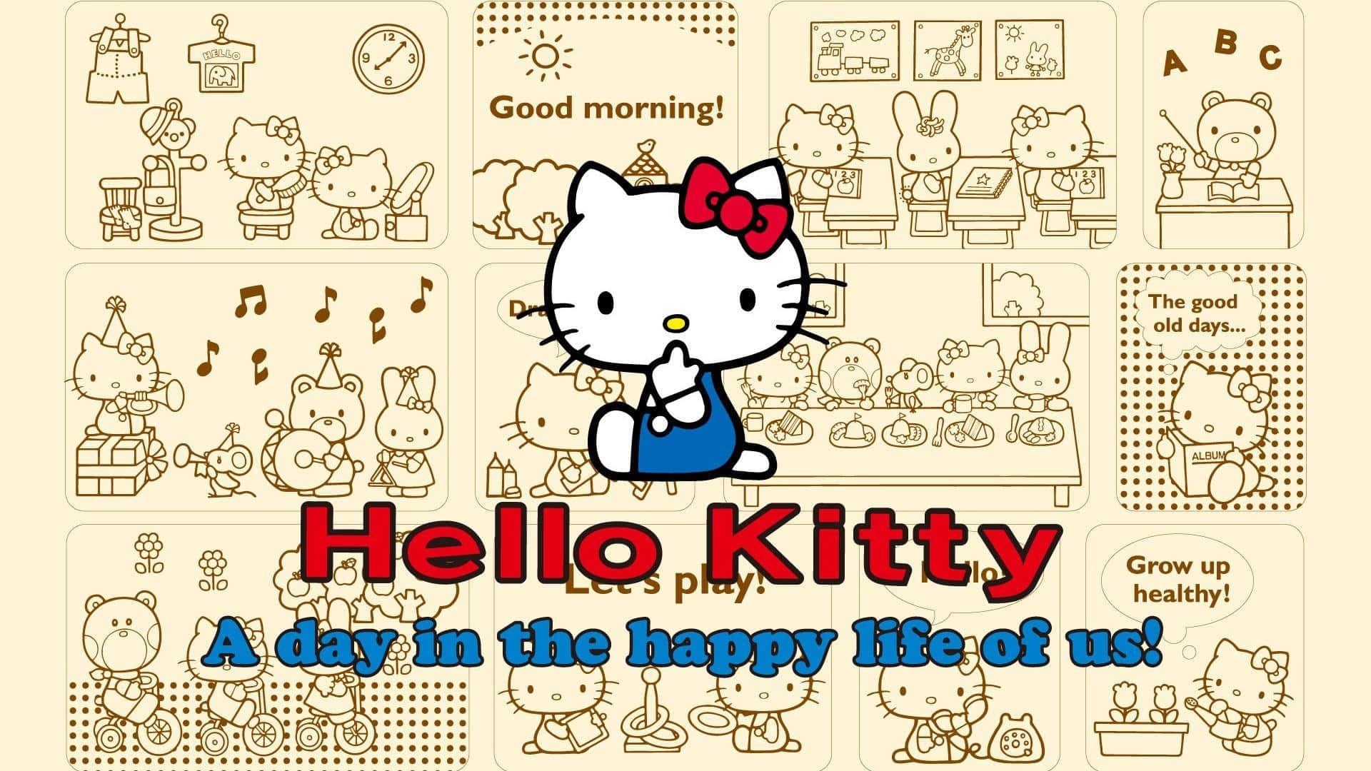 Фон Hello Kitty