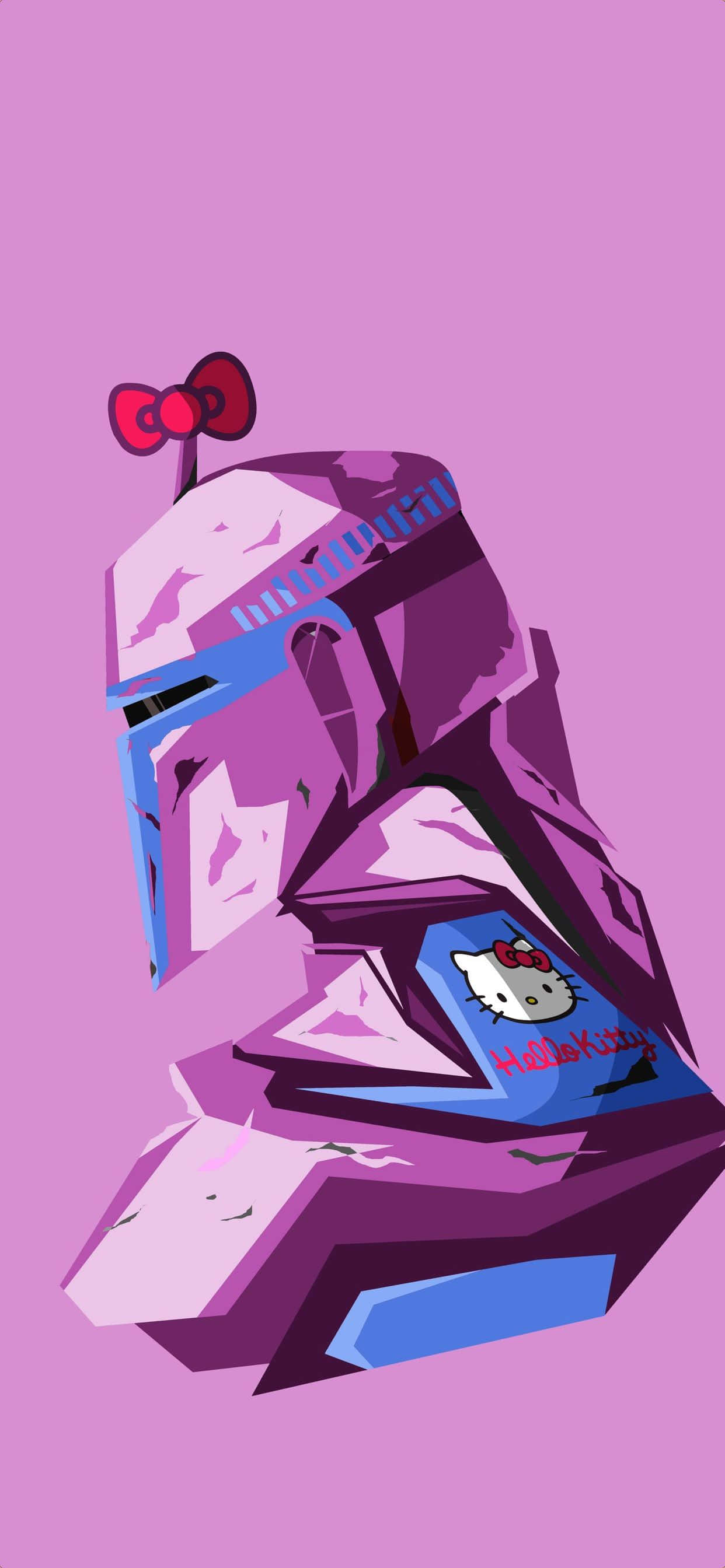 Hello Kitty Боба Фетт Мандалорець iPhone Шпалери