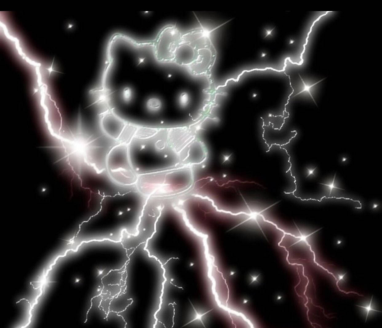 Hello Kitty Гром Гранж PFP Шпалери