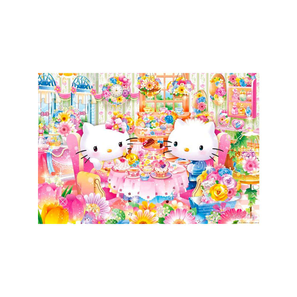 Hello Kitty на побаченні Sanrio Pfp Шпалери