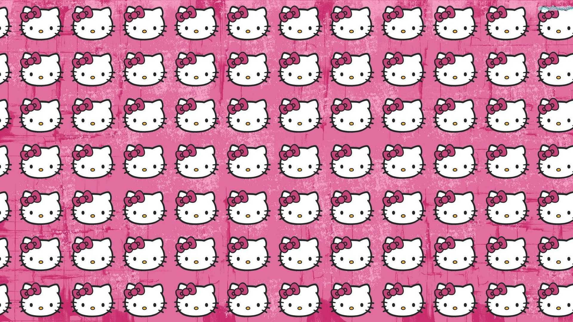 Hello Kitty обличчя патерн для робочого столу Sanrio Шпалери