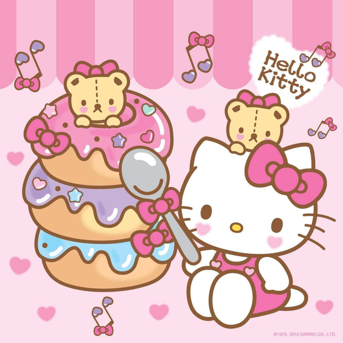Hello Kitty Пончики Sanrio PFP Шпалери