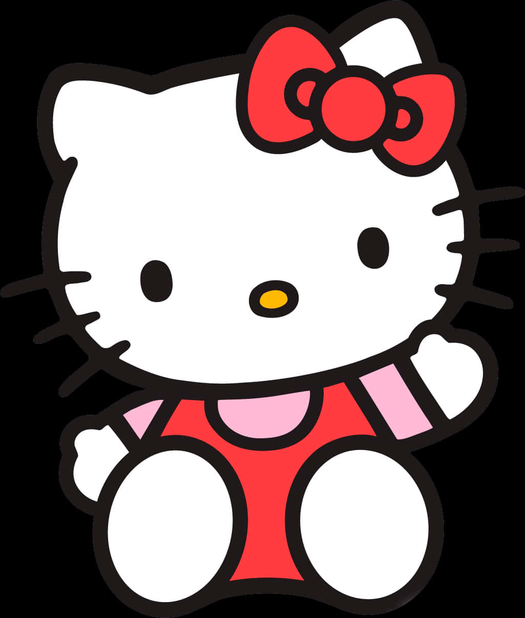 Hello Kitty у класичній позі Шпалери