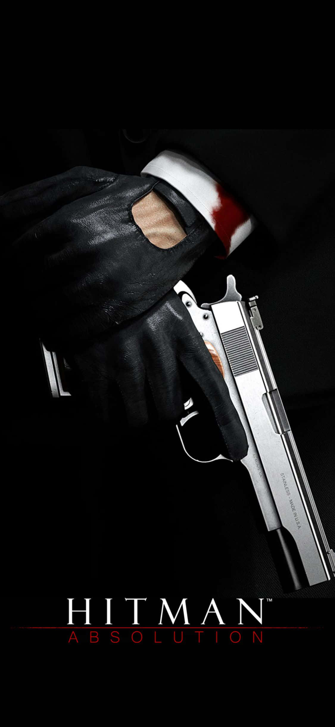 Повысьте уровень с Hitman Absolution на iPhone X Шпалери