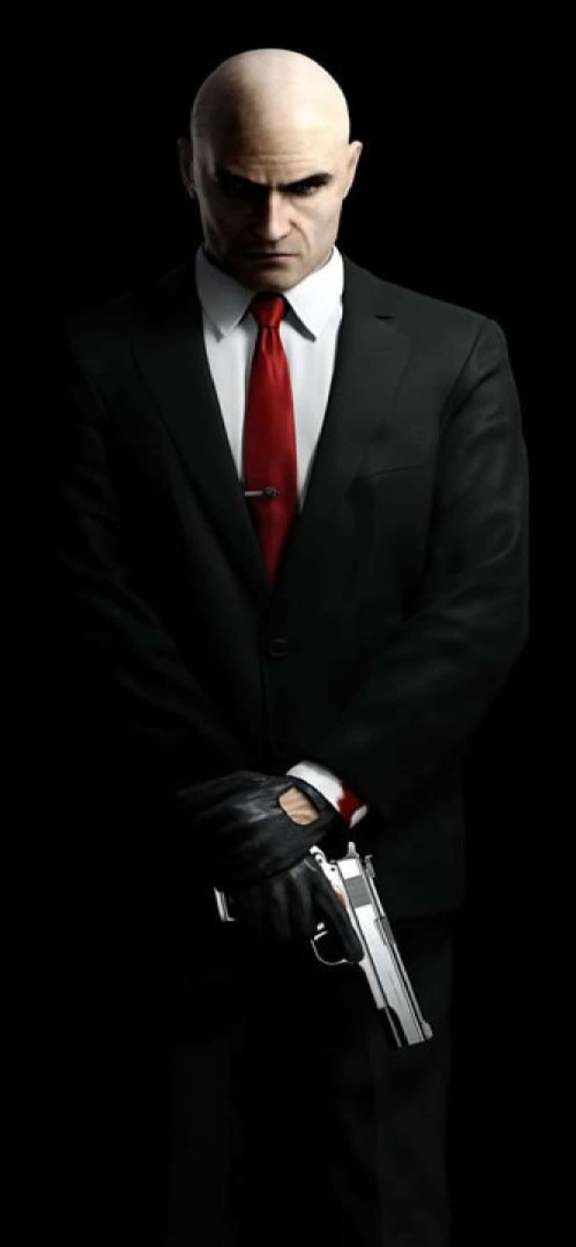 Шагните в темный мир Hitman Absolution с потрясающим iPhone X Шпалери