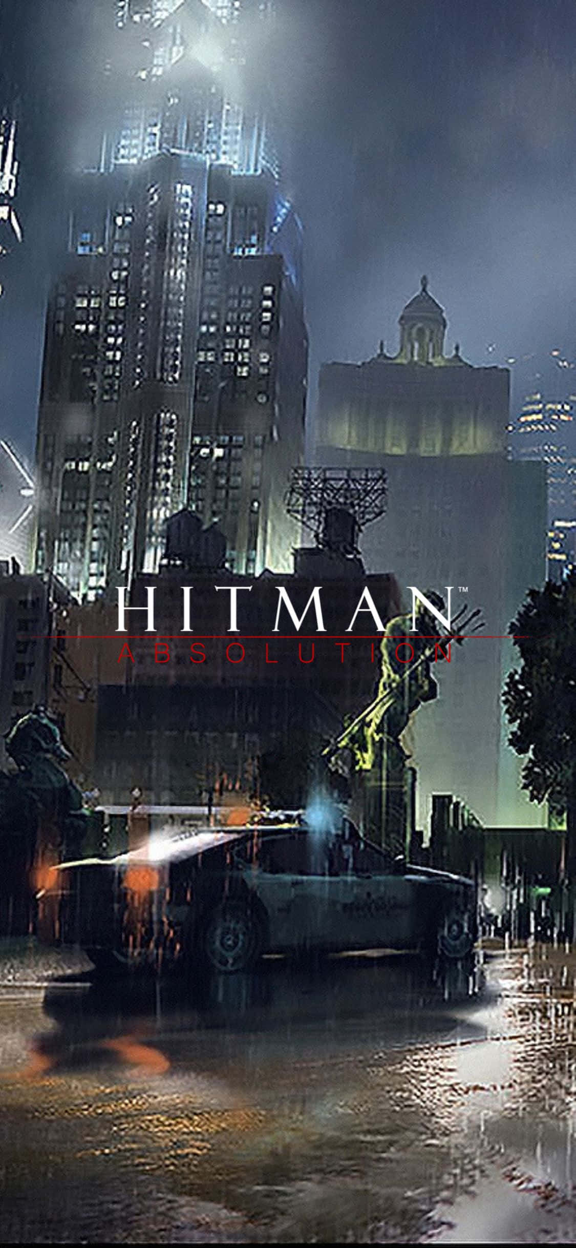 Hitman Absolution: Игра-триллер со смелым дизайном iPhone X Шпалери