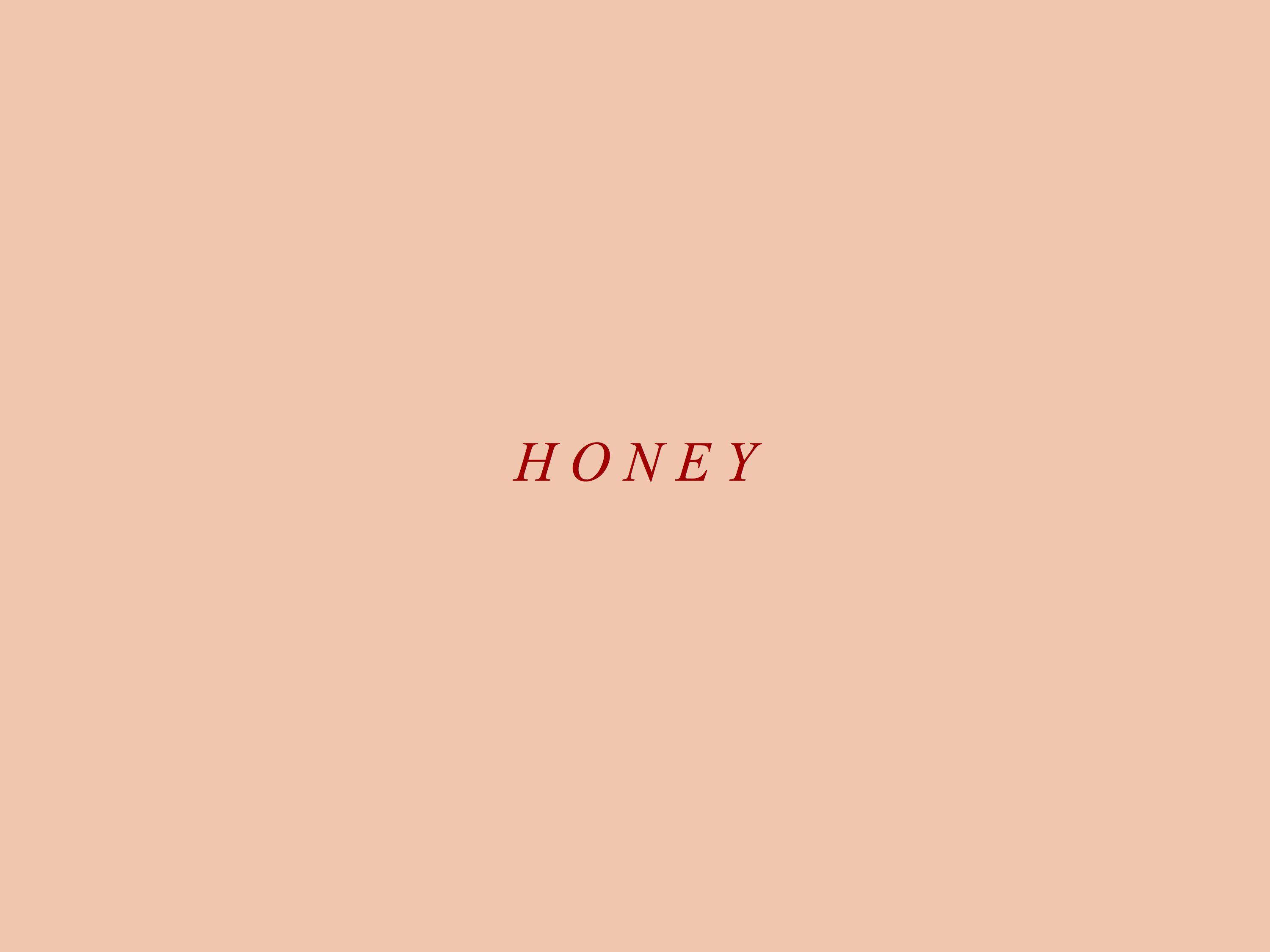 Персикова естетика Honey Шпалери