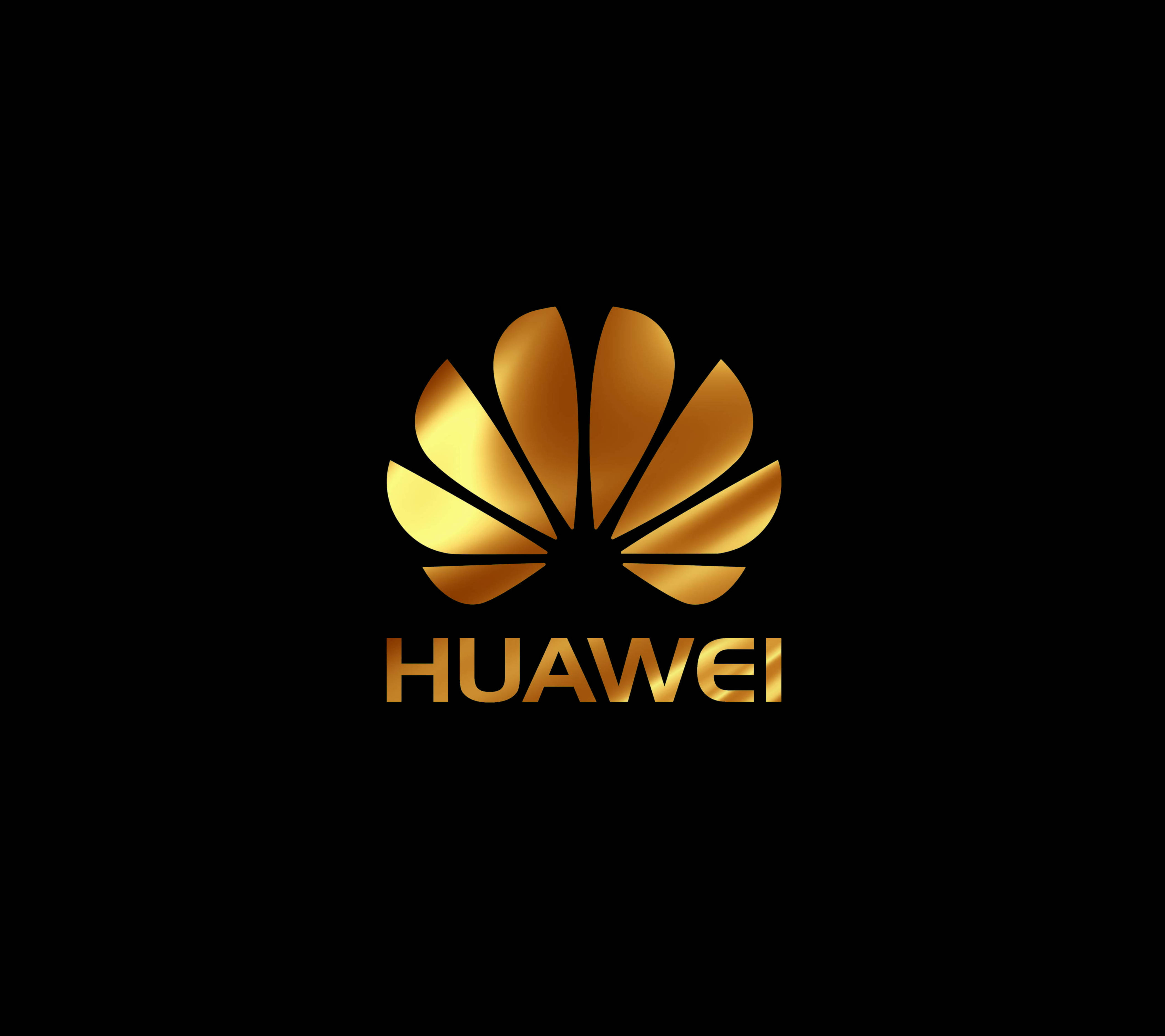 Huawei Золотой логотип бренда Шпалери