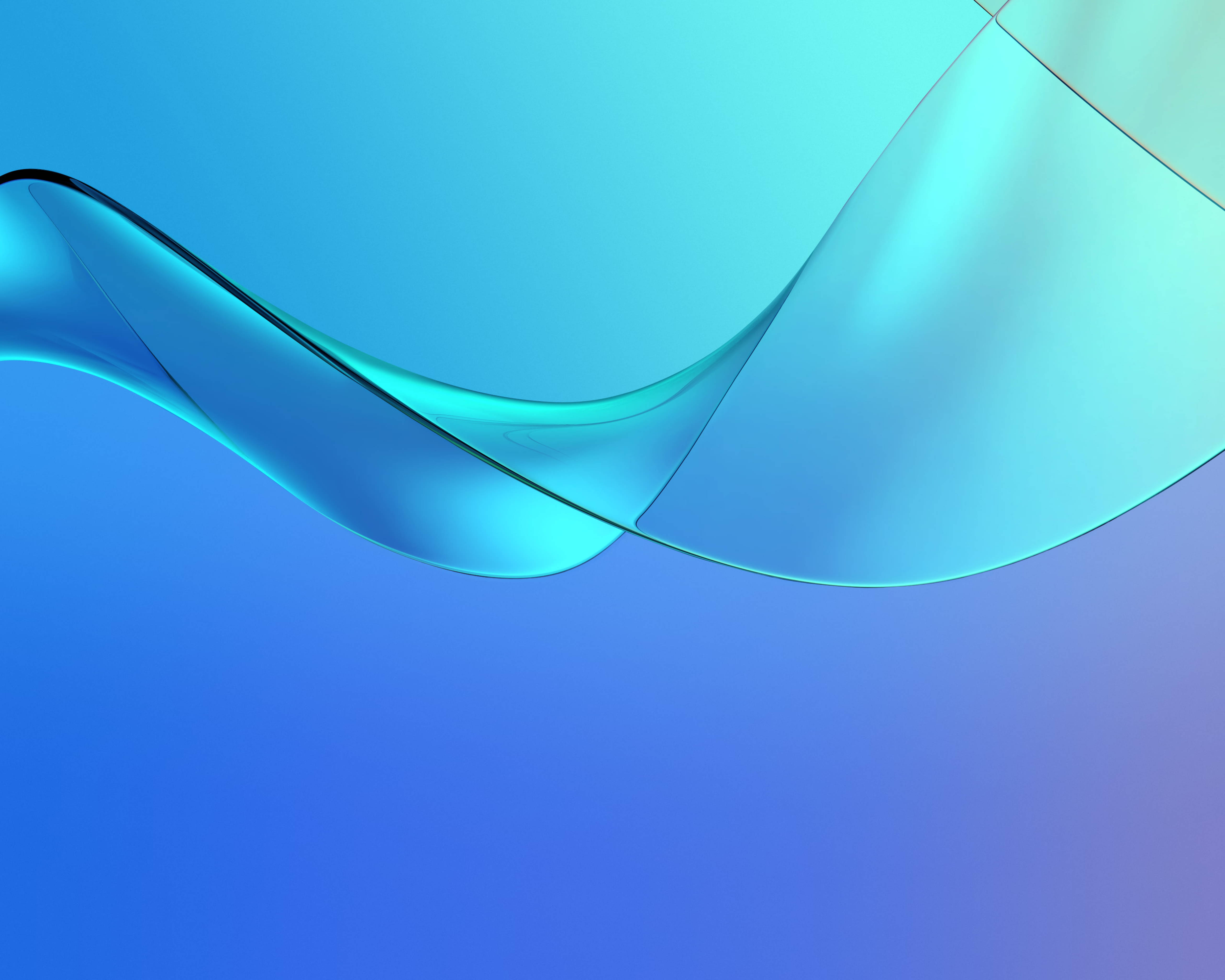 Huawei MediaPad M5 Синие Кривые Шпалери