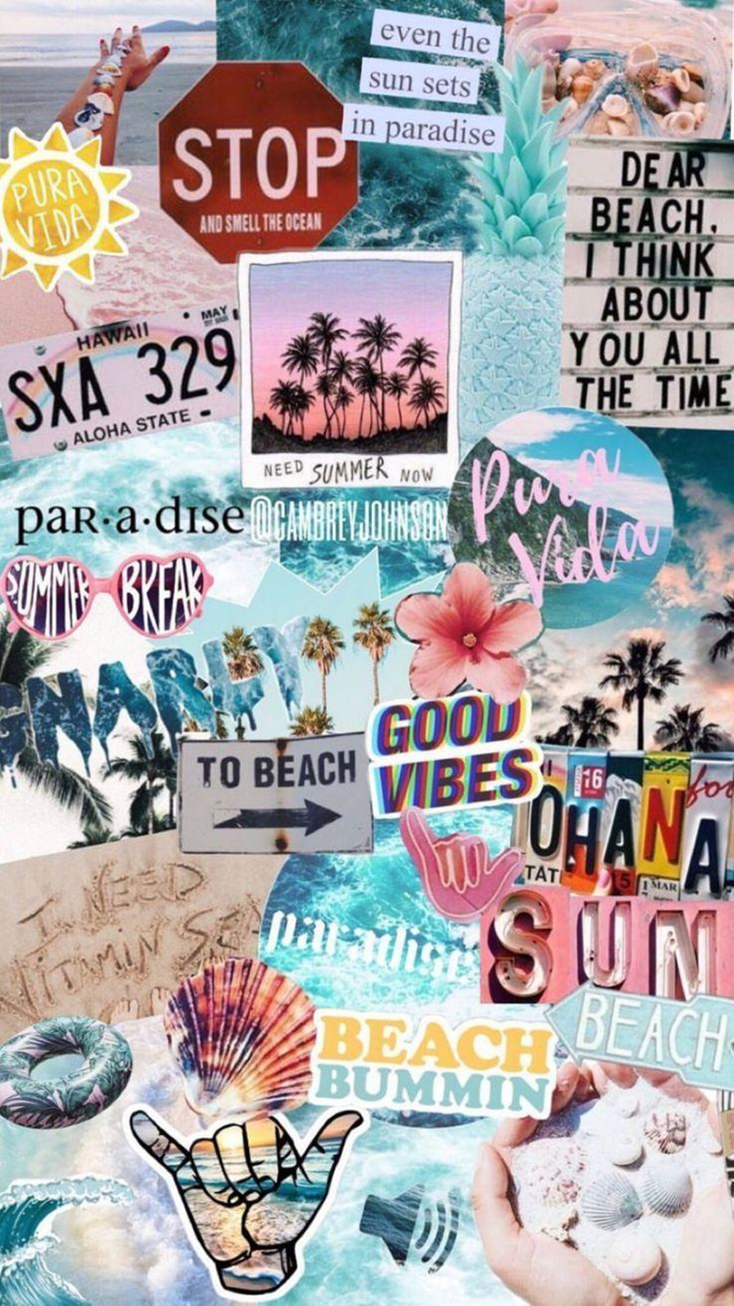 I Need Vitamin Sea естетика VSCO Шпалери