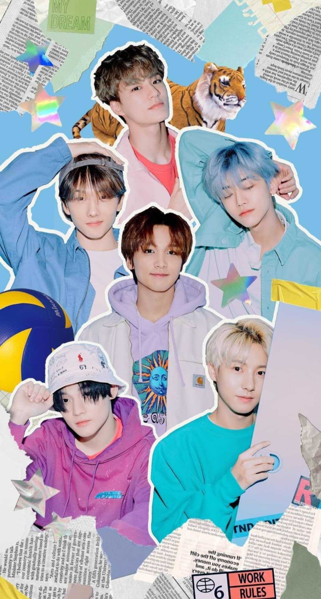 Обнимите естетику Indie Kid в стиле Kpop NCT Шпалери