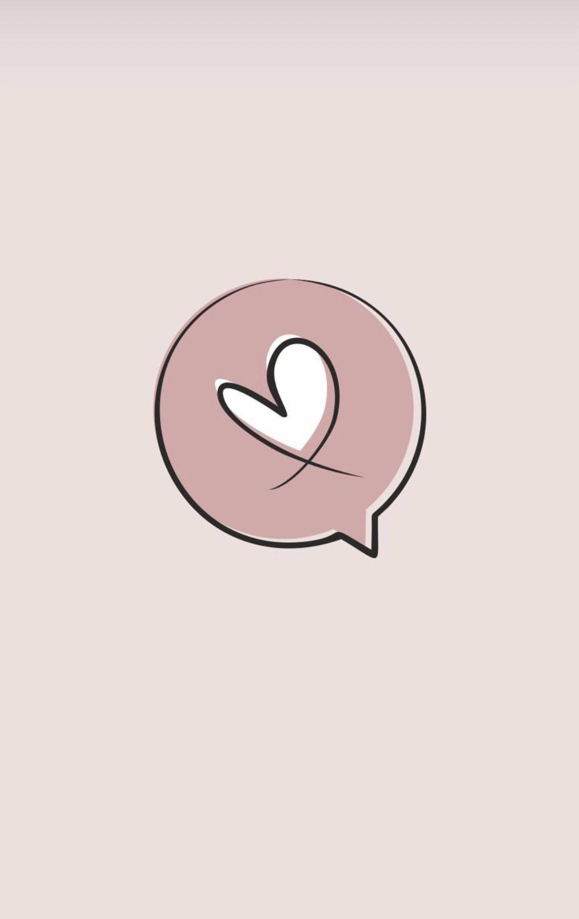 Серце в бульбашці для Instagram Stories Шпалери