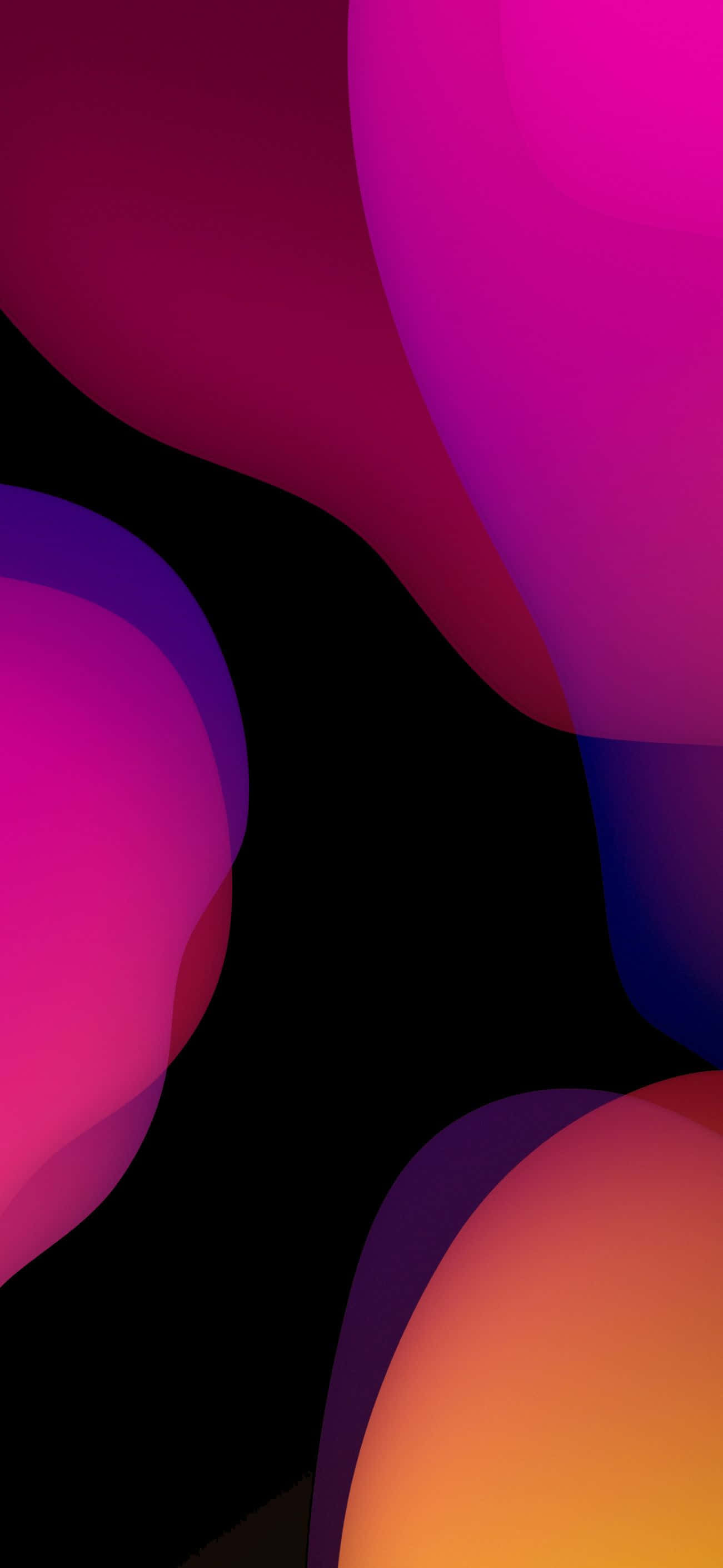 iOS 1 Фиолетовые и красные пузыри Шпалери