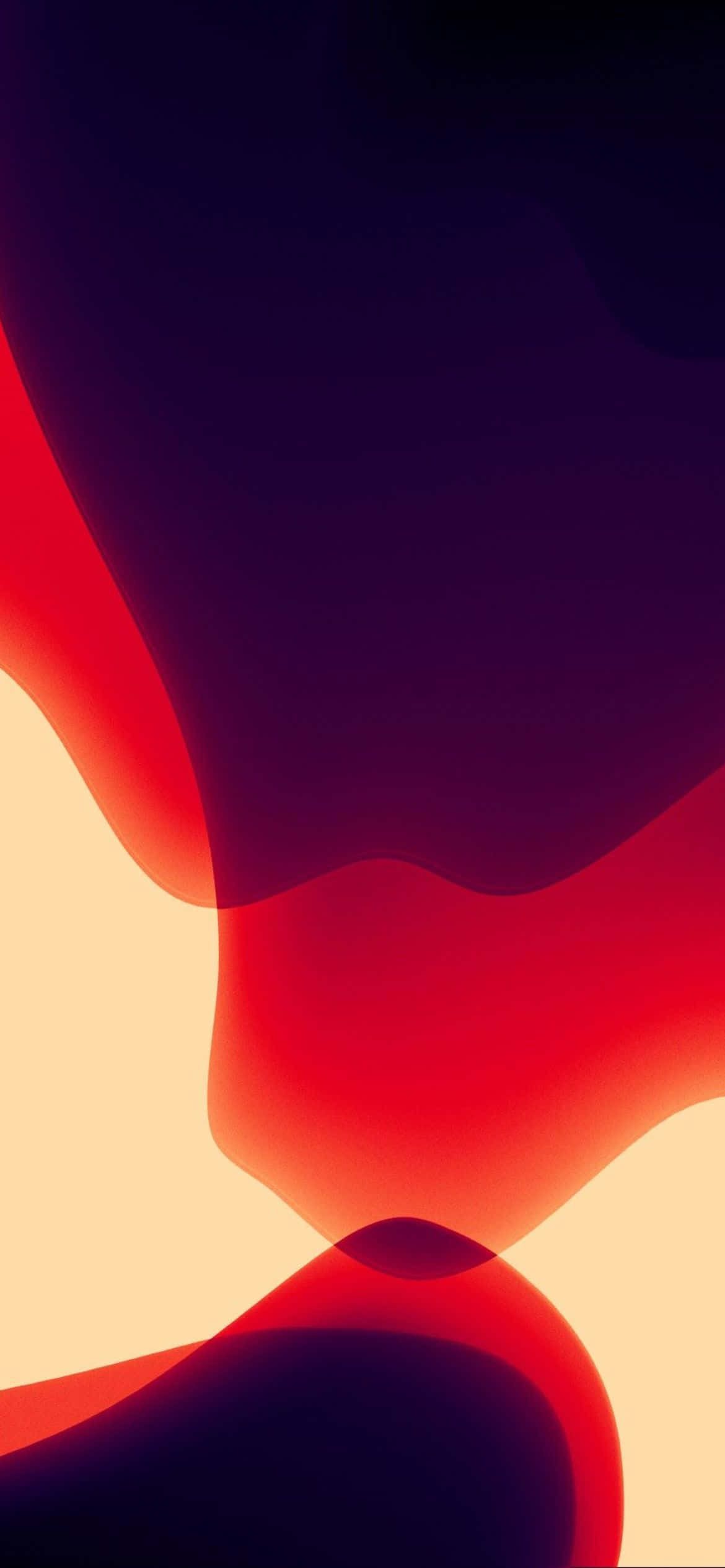 iOS 13 оранжево-фиолетовый фон Шпалери